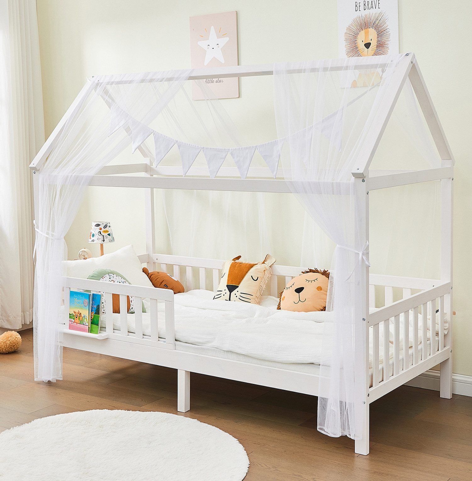 Hausbett CLOUD aus Buche – FSC® 100% zertifiziert KOMPLETT SET ohne Schubkästen