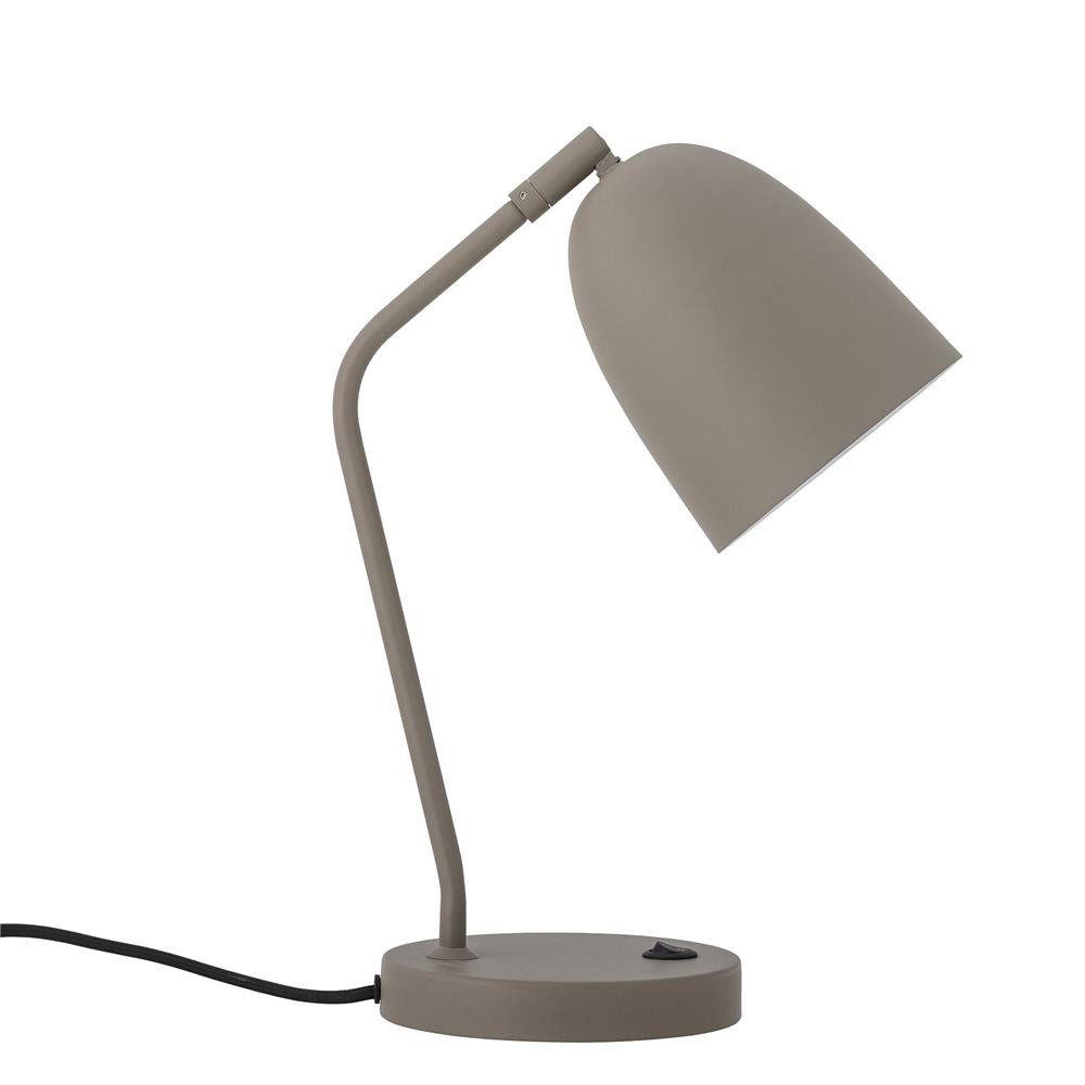 Bloomingville Nachttischlampe Lemar Tischlampe, Grau, Metall, L26xH37xW15 cm, LED wechselbar, Arbeitsleuchte, Leselicht, Schreibtischdeko, Minimalistisch
