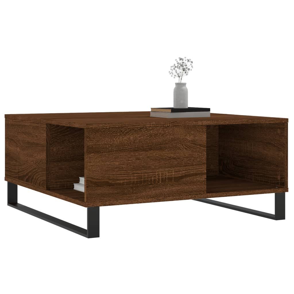 vidaXL Couchtisch Couchtisch Braun Eichen-Optik 80x80x36,5 cm Holzwerkstoff günstig online kaufen