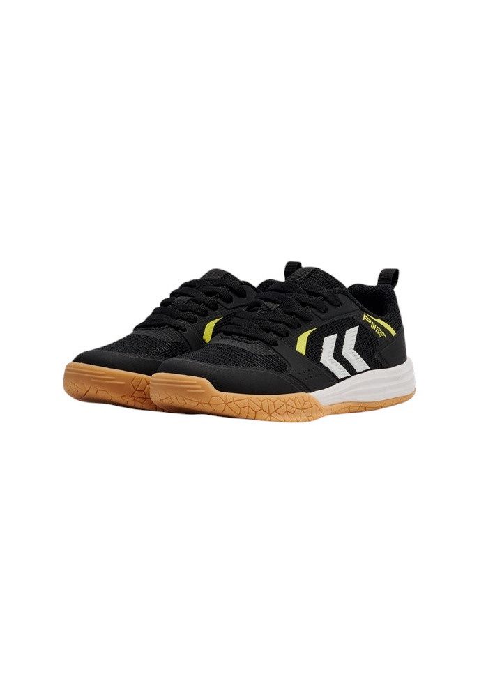 hummel Hallen-Indoorschuhe PIII Power Plaz Pro LC schwarz/weiss/gelb Kinder Badmintonschuh