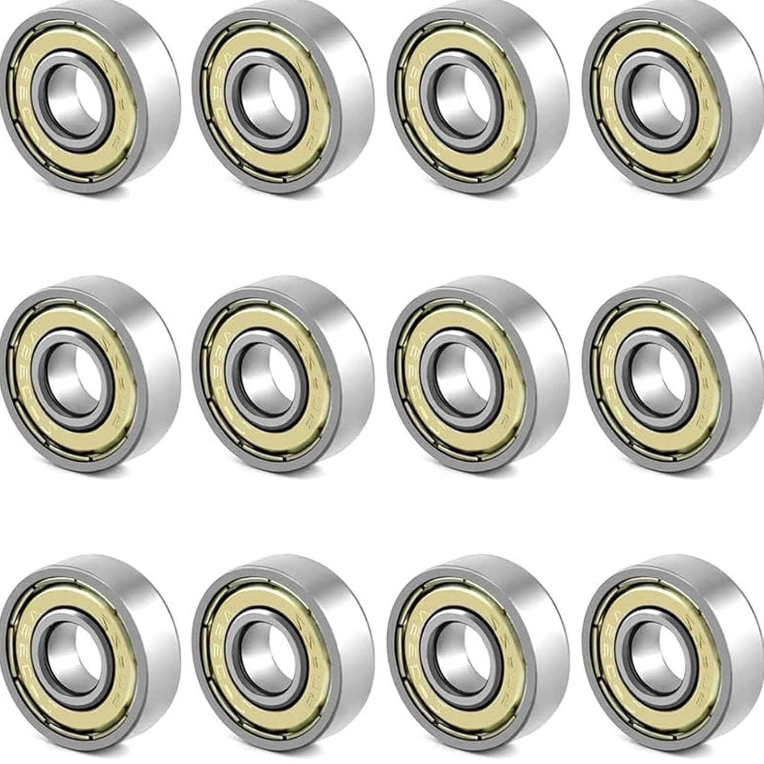 FELIXLEO Подшипник 12 Stück 608zz Подшипник Metall Rillenkugellager 8x22x7mm Skateboard (1-St)