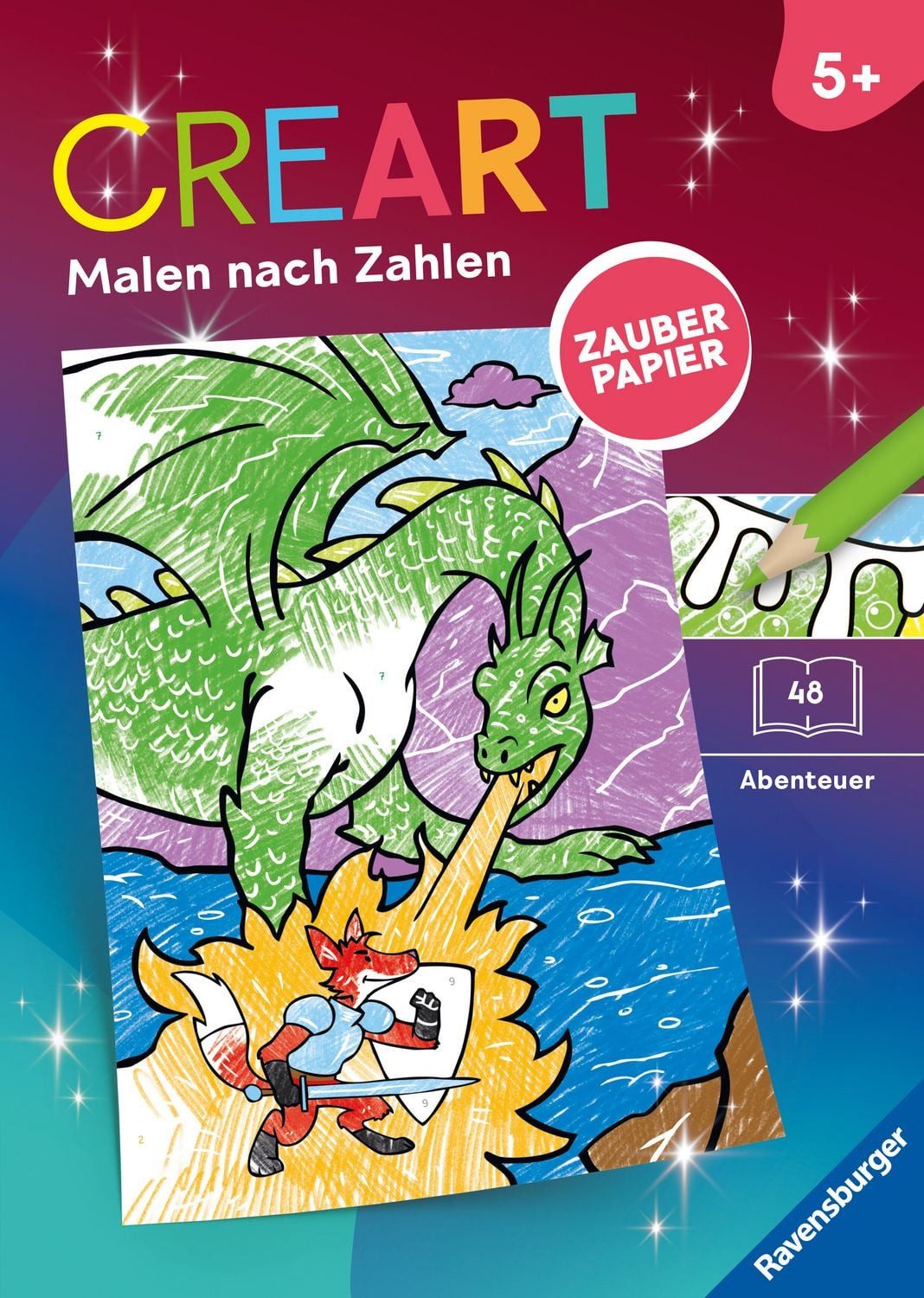 CreArt Malen nach Zahlen ab 5 Zauberpapier - Abenteuer / diverse