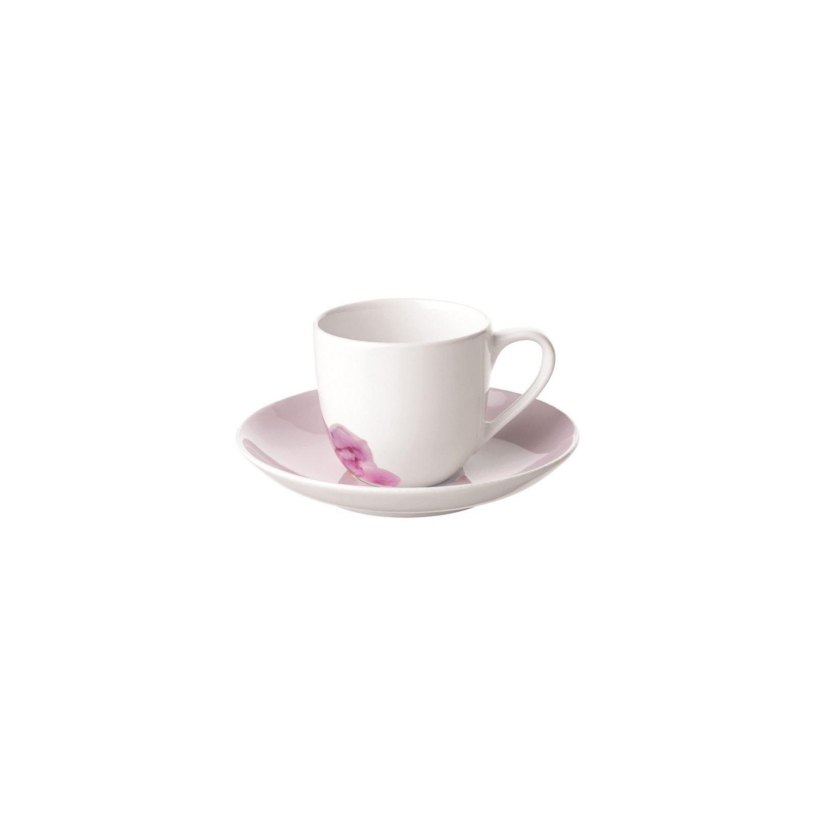 Villeroy & Boch Tasse Rose Garden Espressotasse mit Untertasse 70 ml, Porzellan