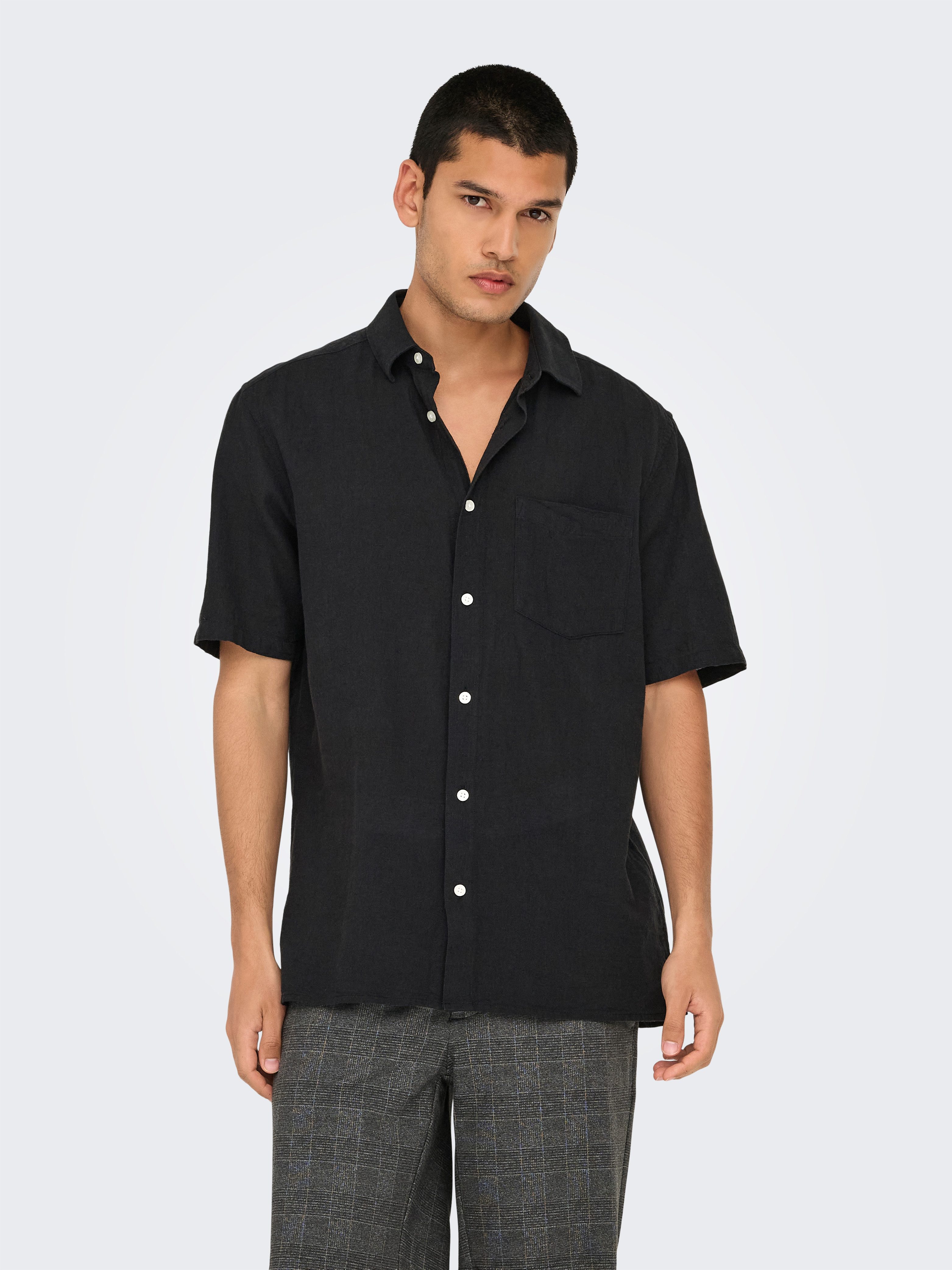 ONLY & SONS Kurzarmhemd ONSCAIDEN LIFE günstig online kaufen