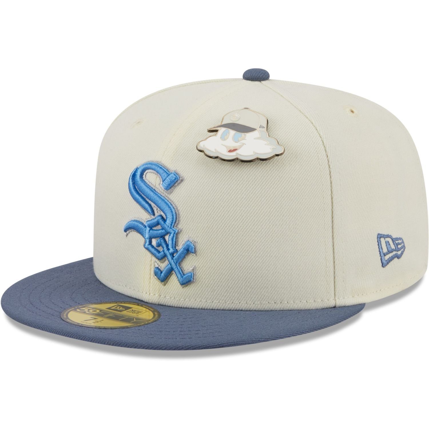 New Era Fitted Cap 59Fifty PIN Sox Chicago ELEMENTS White
