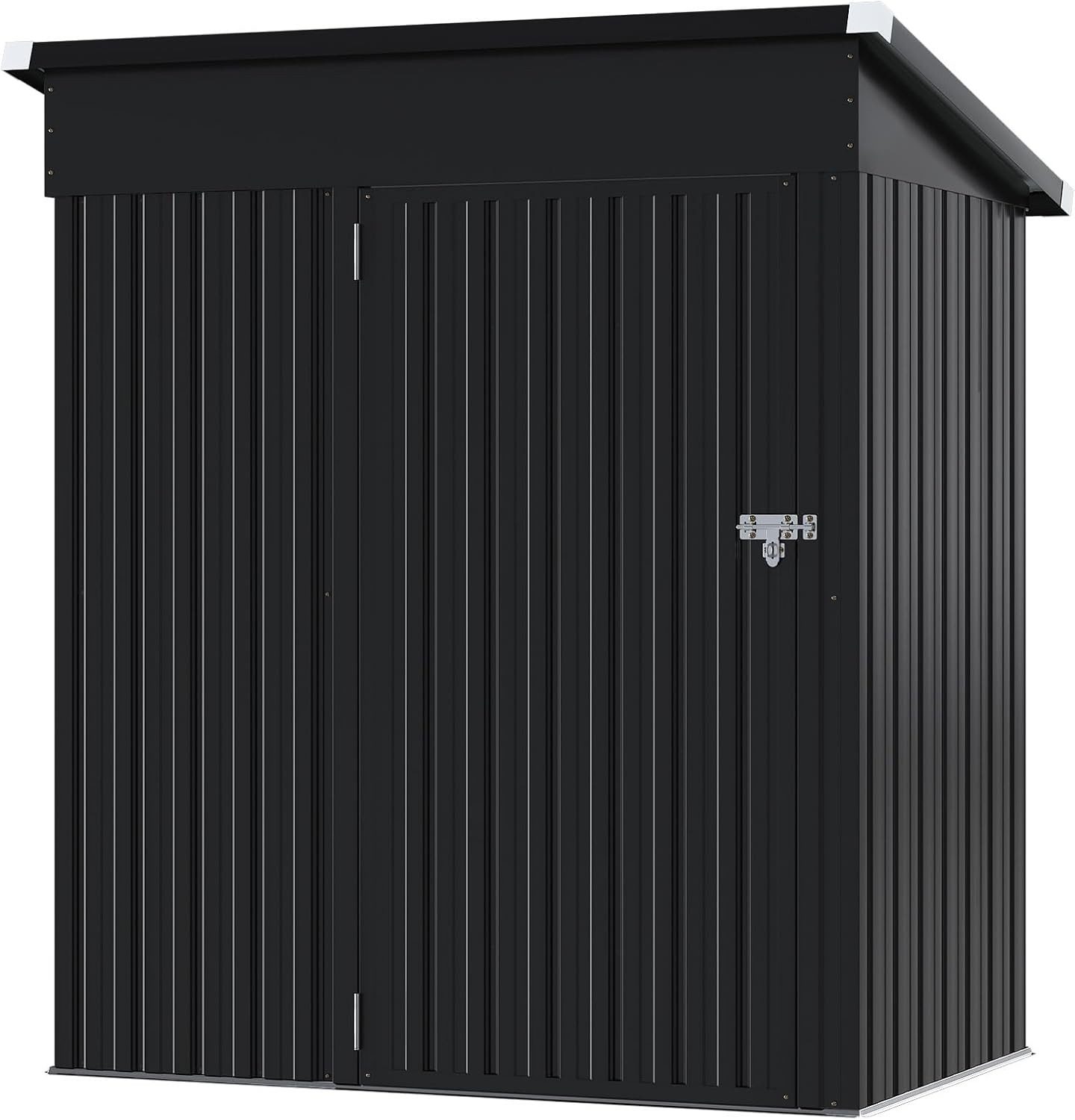 AOXUN Gerätehaus aus verzinktem Metall mit Einzeltür & Schrägdach, 150 × 90,5 × 185 cm, BxT: 150x90.5 cm, (1 St)