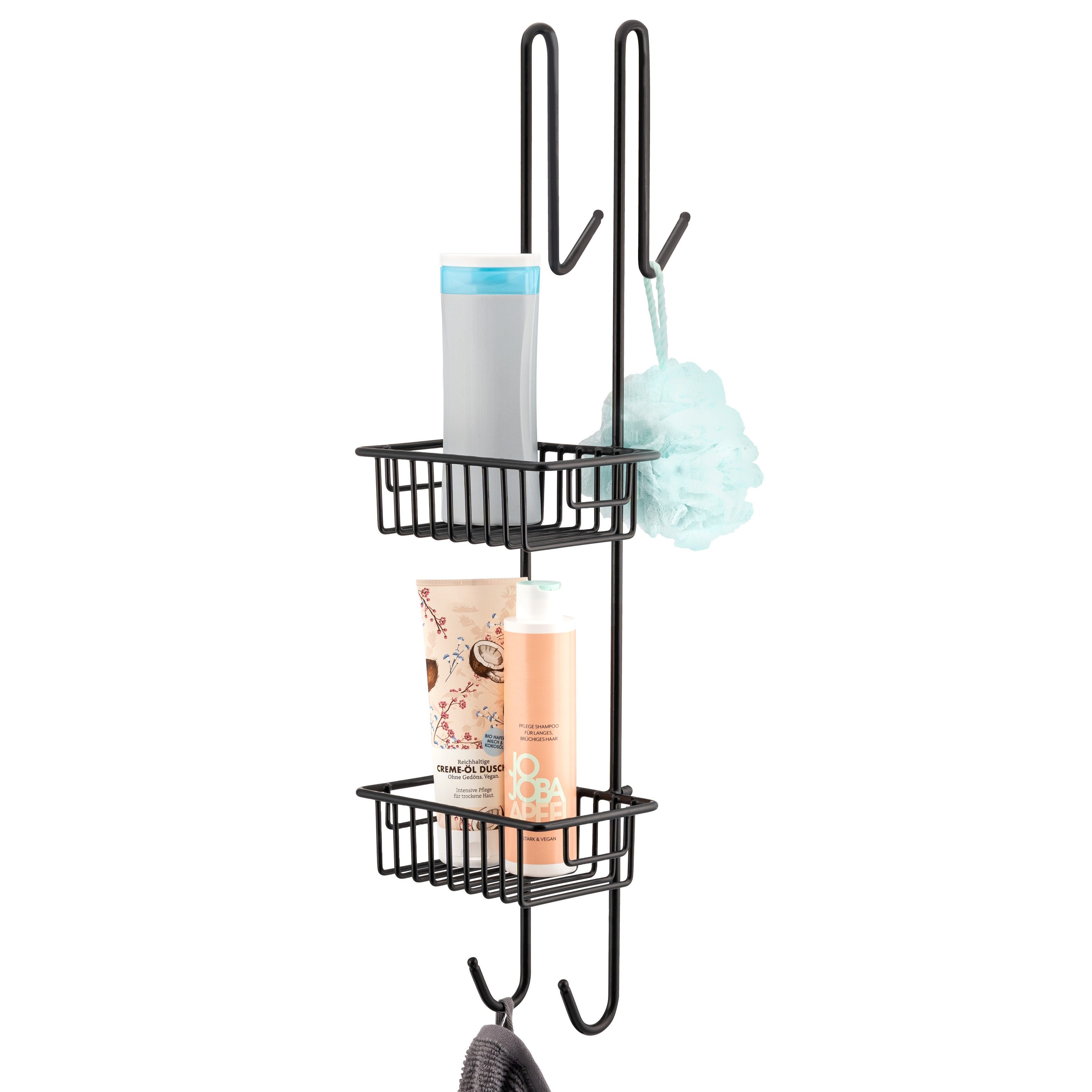 bremermann Duschregal 70 cm, Duschregal zum Einhängen, 2 Körbe in Schwarz günstig online kaufen