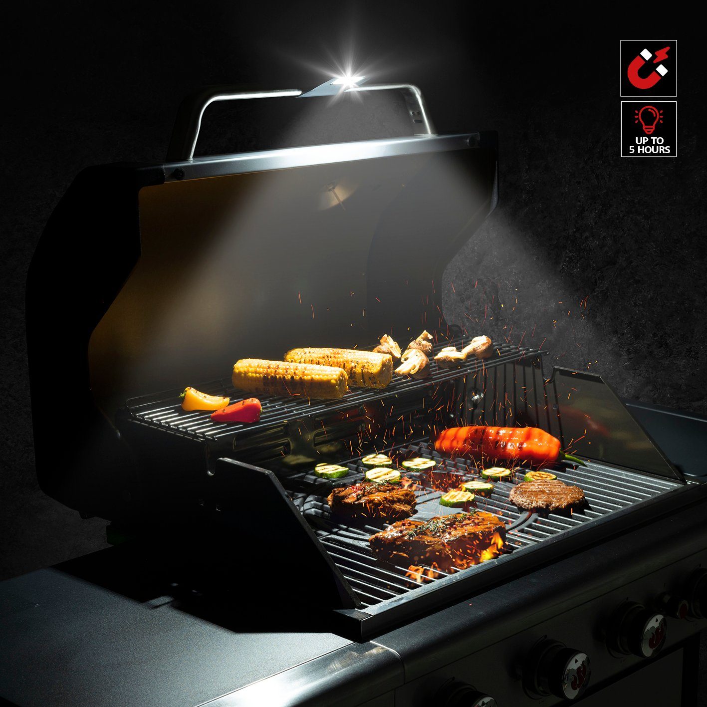 LANDMANN Grilllampe LED Grillleuchte