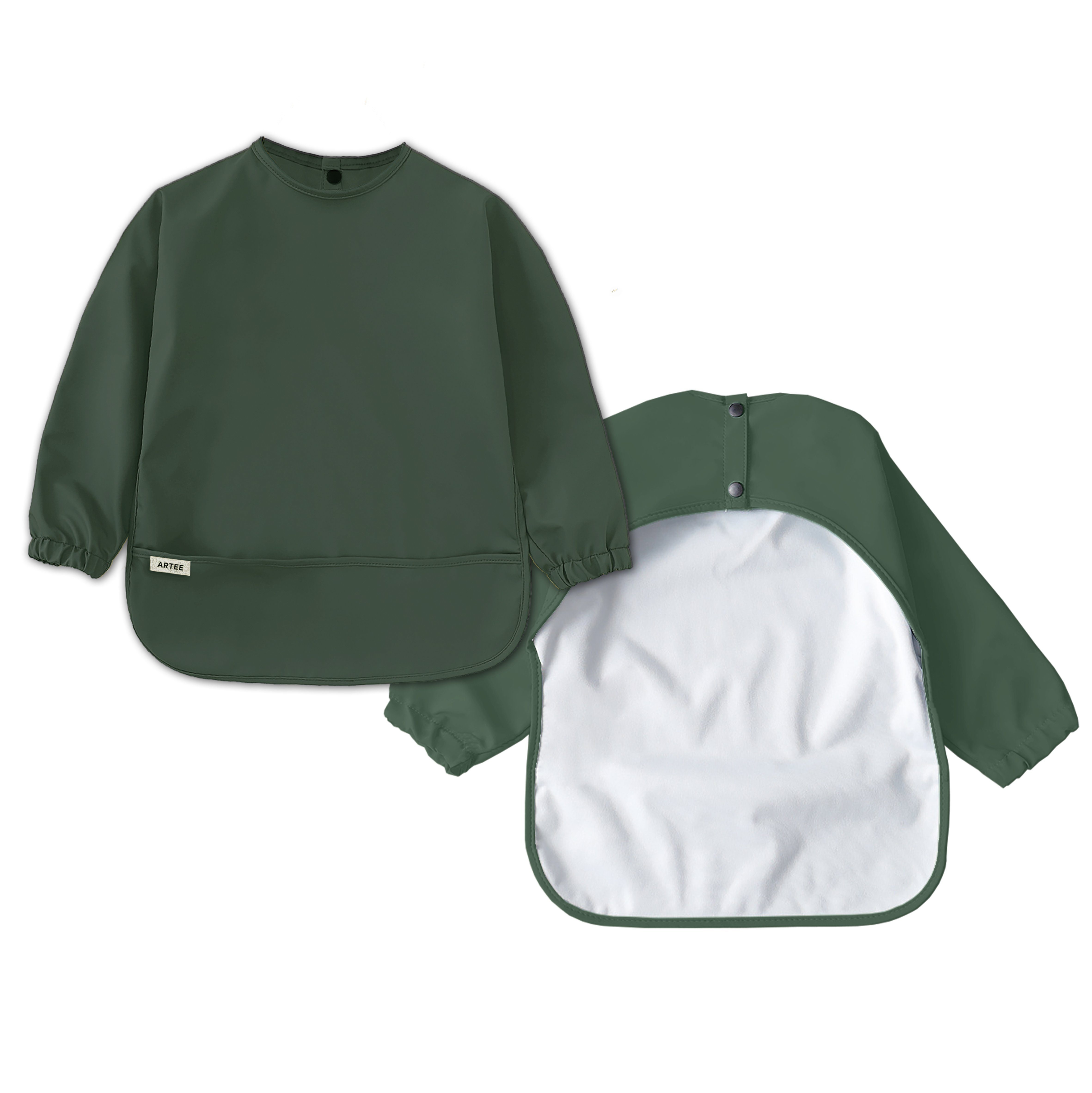 Artee Lätzchen Ärmellätzchen mit Auffangtasche Größe S für 6-18 Monate