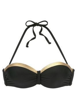 LASCANA Bügel-Bandeau-Bikini-Top Elodie, mit trendigem Materialeinsatz
