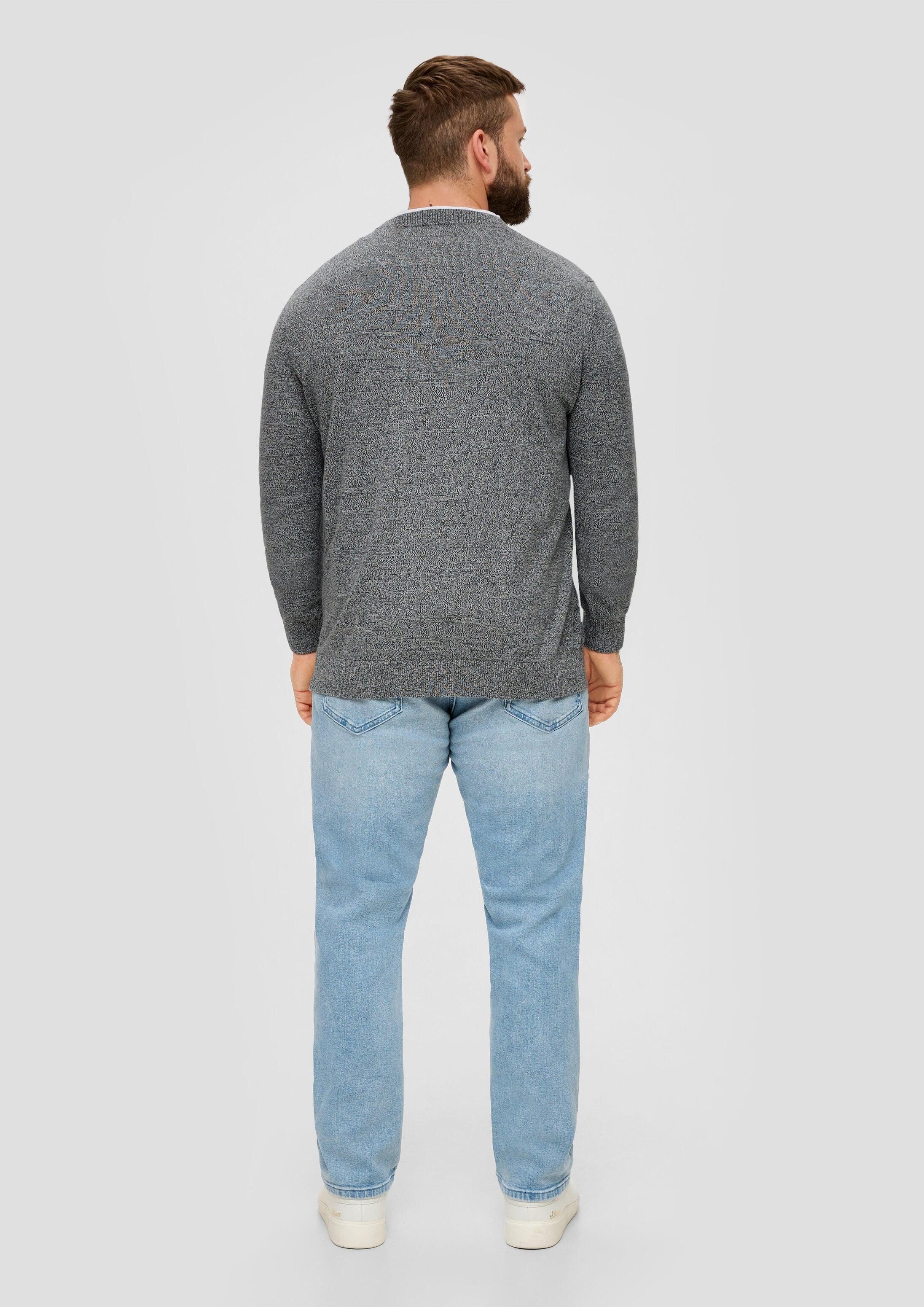 s.Oliver Longpullover Strickpullover Strickpullover aus Effektgarn