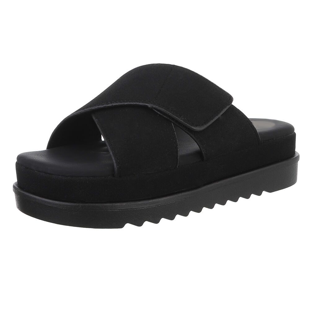Ital-Design Bequeme Damen-Sandalen mit Klettverschluss in günstig online kaufen