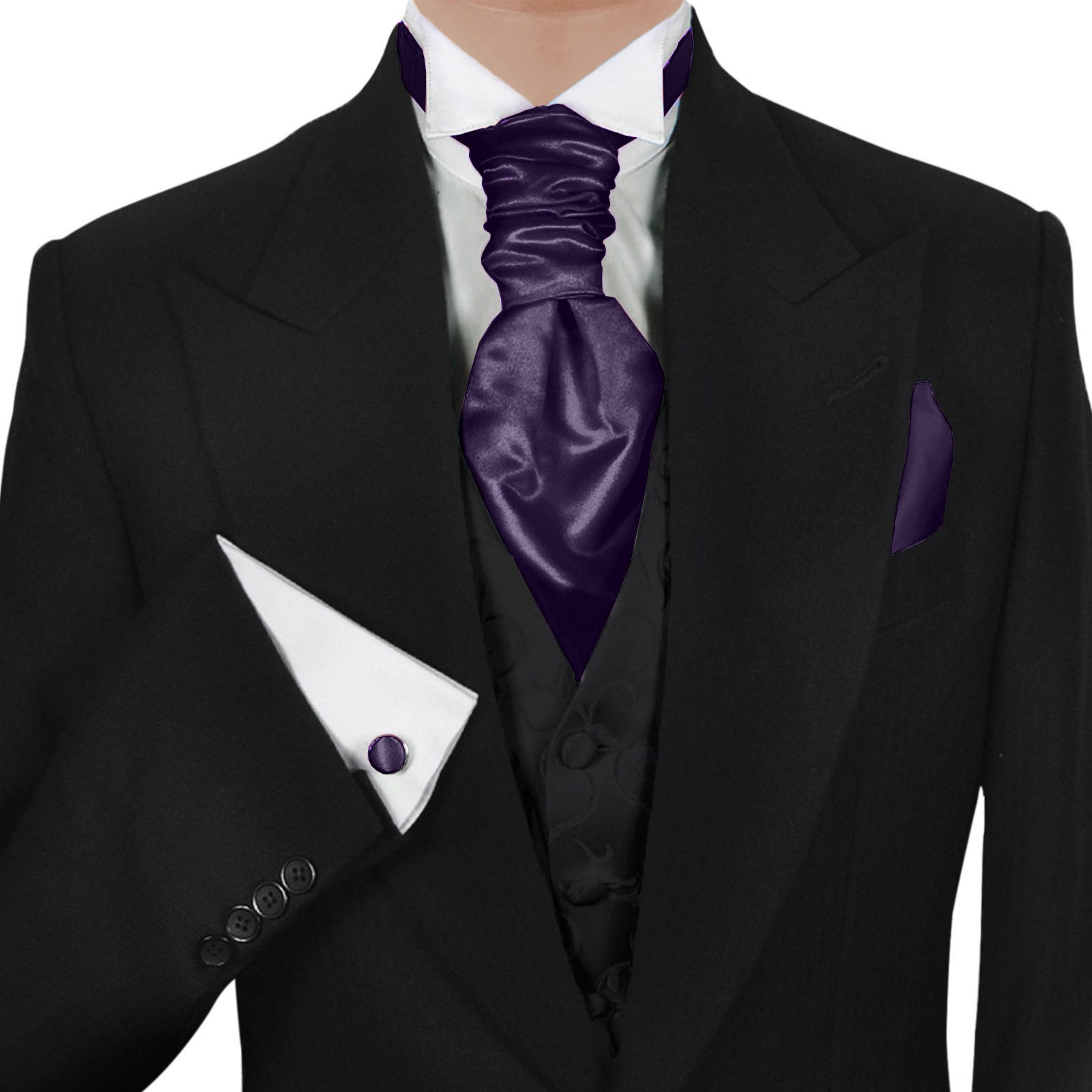 GASSANI Krawatte Satin Hochzeitskrawatte, Herren-Krawatte Hochzeit günstig online kaufen