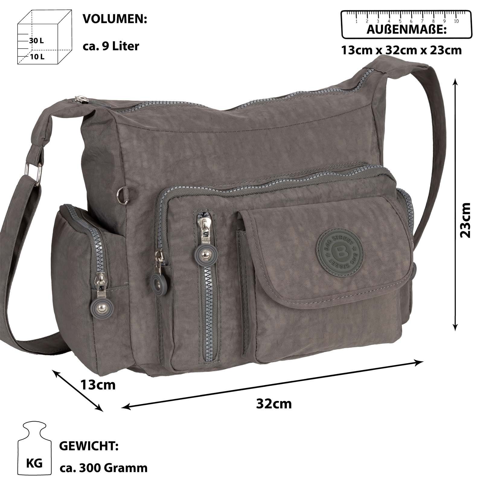 BAG STREET Umhängetasche Damentasche Umhängetasche Handtasche Schultertasche Taupe Grau, als Schultertasche, Umhängetasche tragbar – Bild 2 von 5