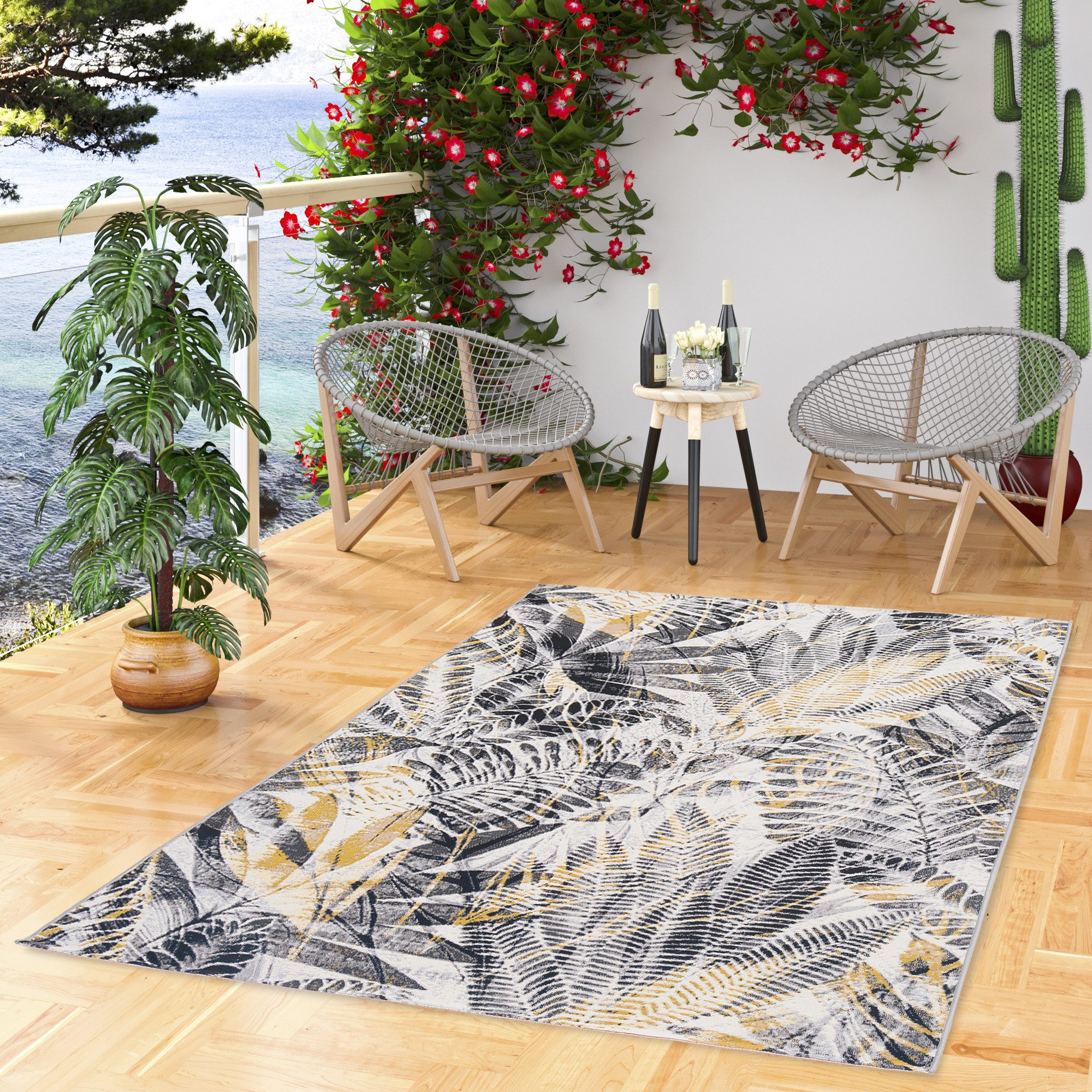 Pergamon Outdoorteppich In- und Outdoor Teppich Malibu, Rechteckig, Höhe: 4 mm