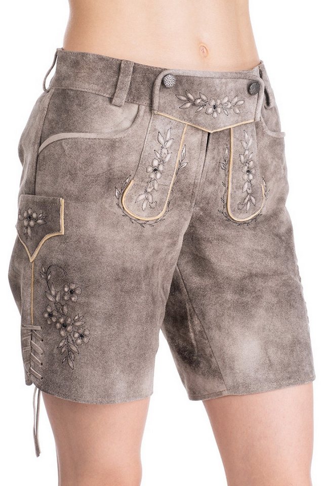 Spieth & Wensky Lederhose Trachtenlederhose Damen - KORALIE - oxford/schwarz