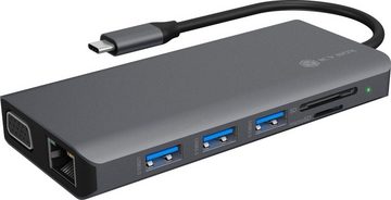 ICY BOX Laptop-Dockingstation ICY BOX 12-in-1 Notebook/PC Dock USB Type-C, PD 100 W