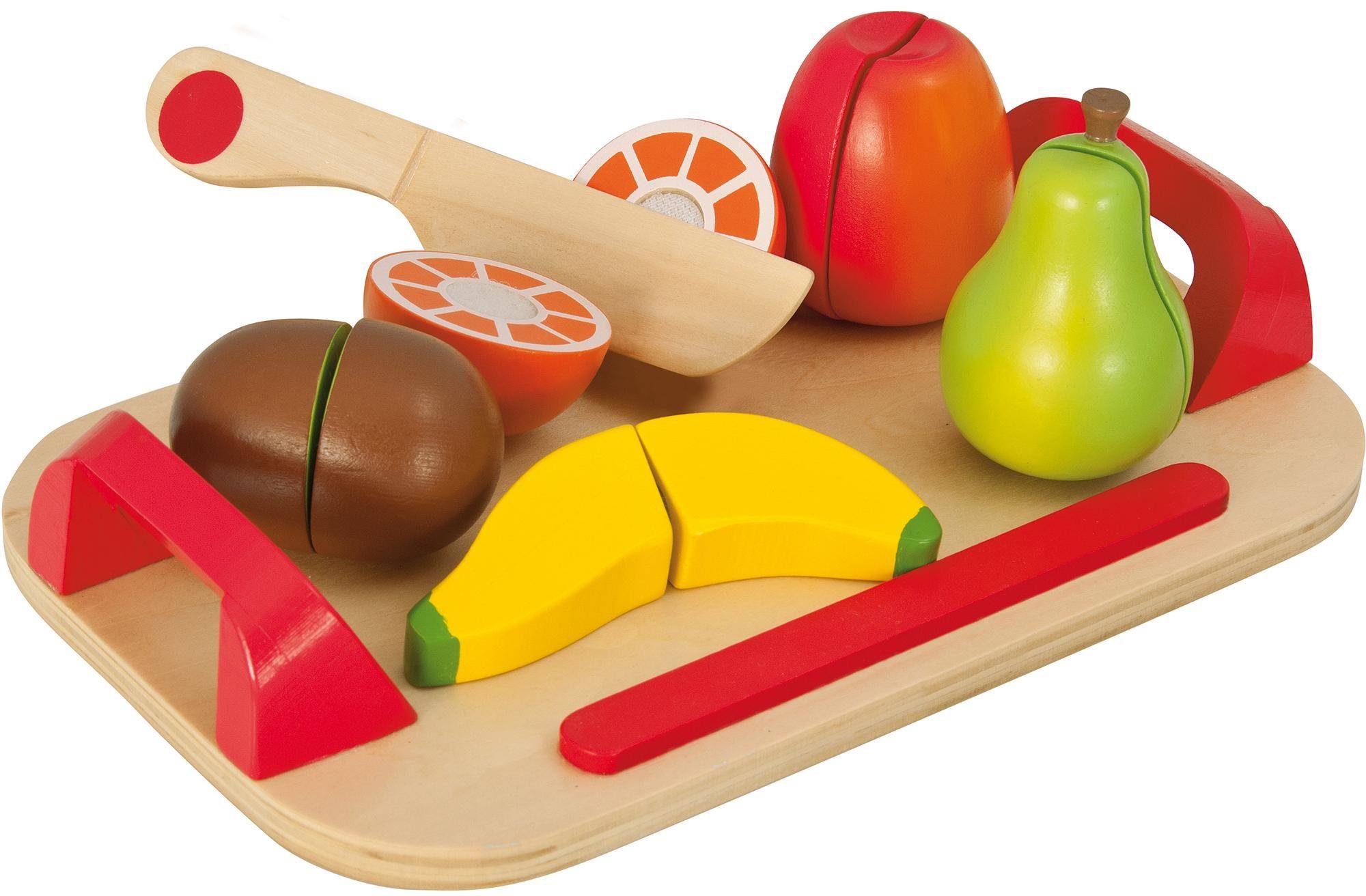 Eichhorn Spiellebensmittel Holzfrüchte auf Brett, (12-tlg)