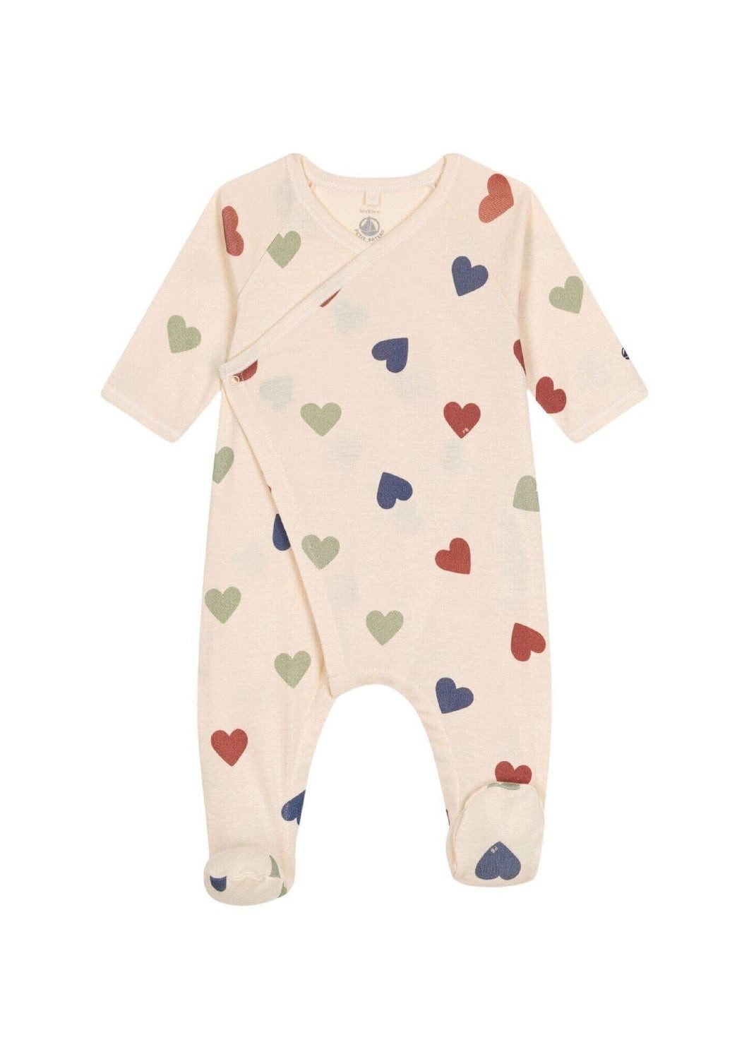 Petit Bateau Strampler Petit Bateau Strampler mit bunten Herzen