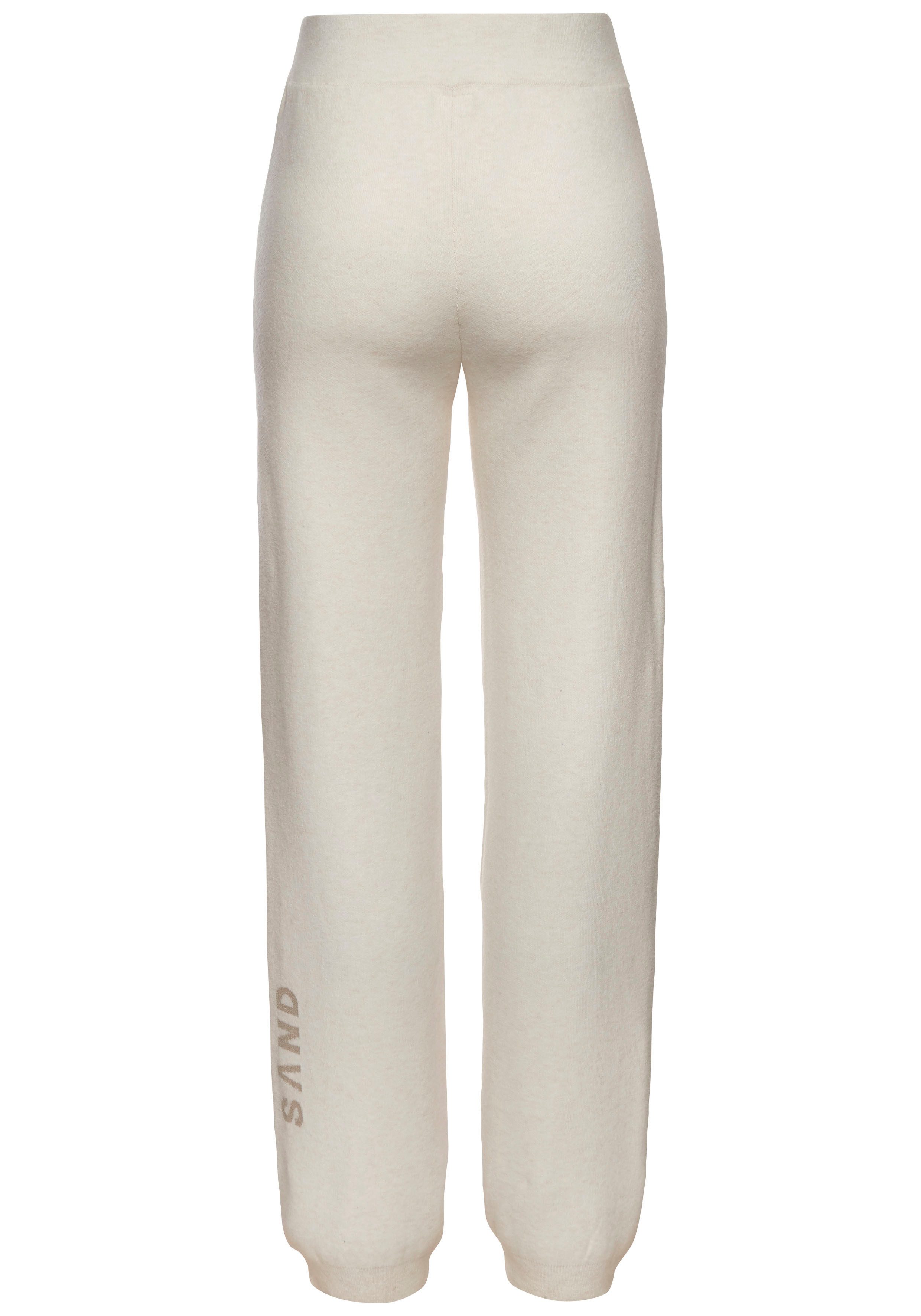 Elbsand Strickhose mit eingestricktem Logo, aus hochwertigen Feinstrick, Loungewear
