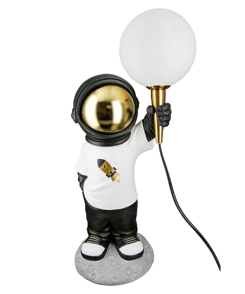 GILDE LED Tischleuchte Astronaut Apollo 52716 Kunstharz 46,5 cm USB Leuchte, LED wechselbar