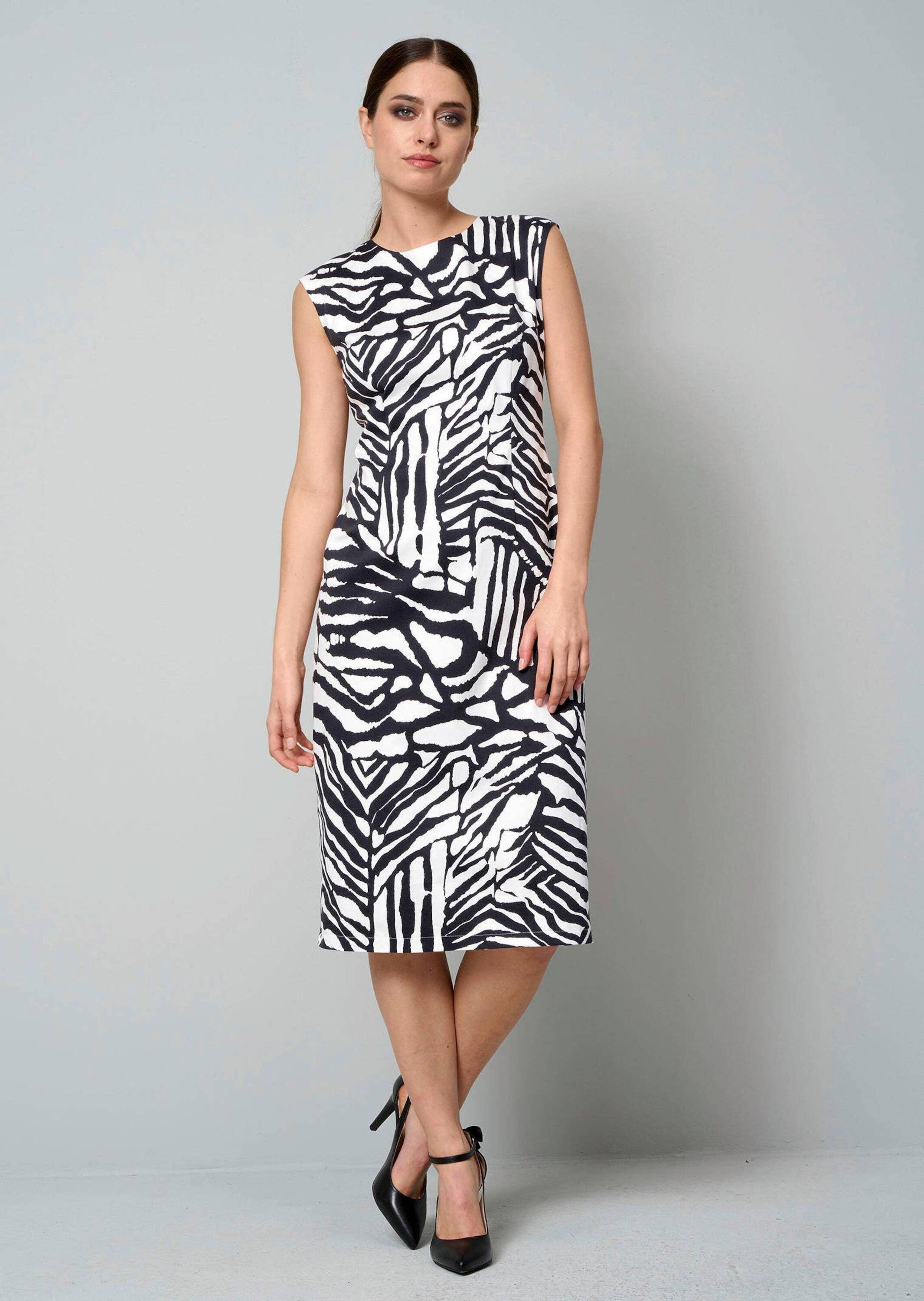Etuikleid Etuikleid mit Zebradessin