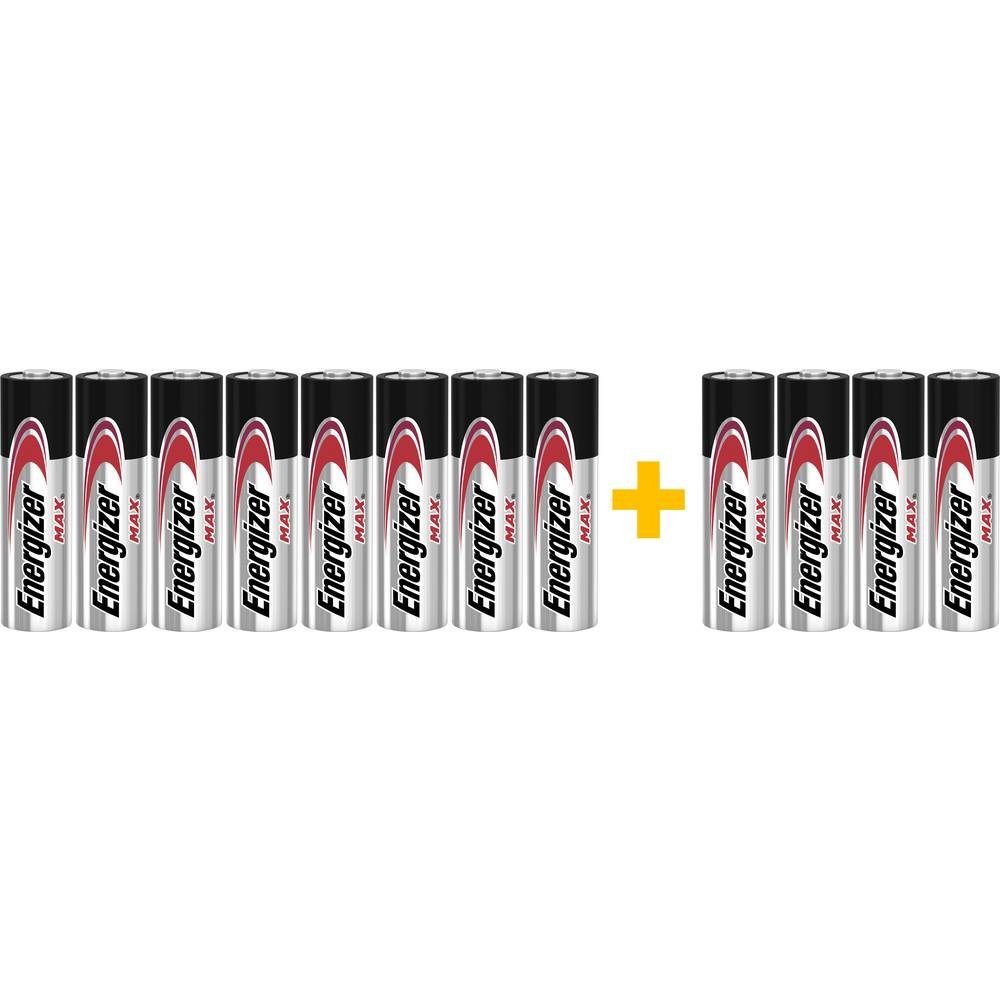 Energizer Alkaline Mignon-Batterien, 8+4 Akku
