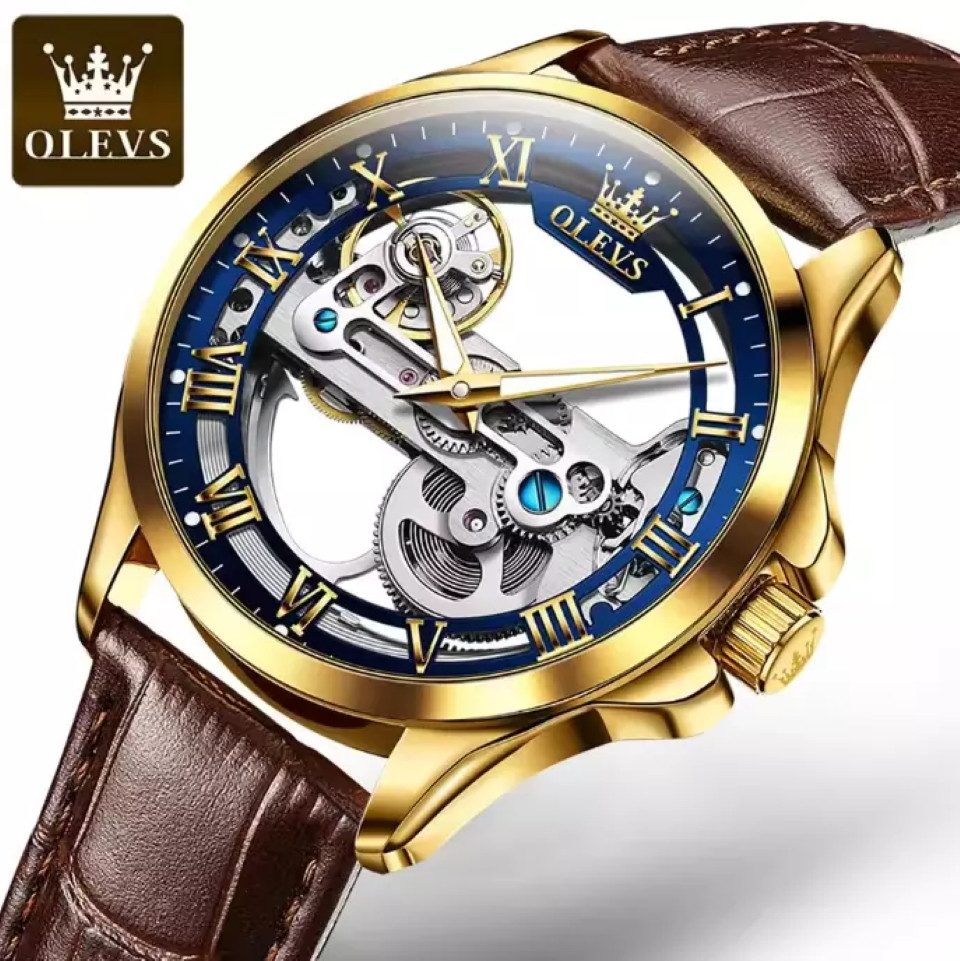 OLEVS Automatikuhr Herrenuhr Automatik Uhr SKELETT günstig online kaufen
