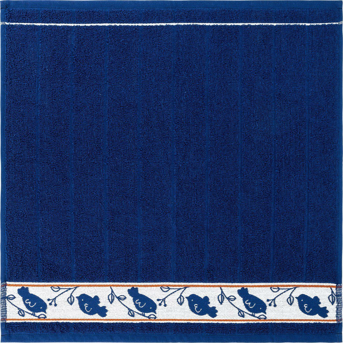 Frottee Blau Küchenhandtücher 3-tlg., Kracht 3er (Set, Geschirrtuch ca.50x50cm Stück) Pack Set), Baumwolle Piepmatz, (3