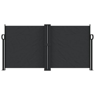 vidaXL Seitenmarkise Seitenmarkise Ausziehbar Schwarz 120x600 cm