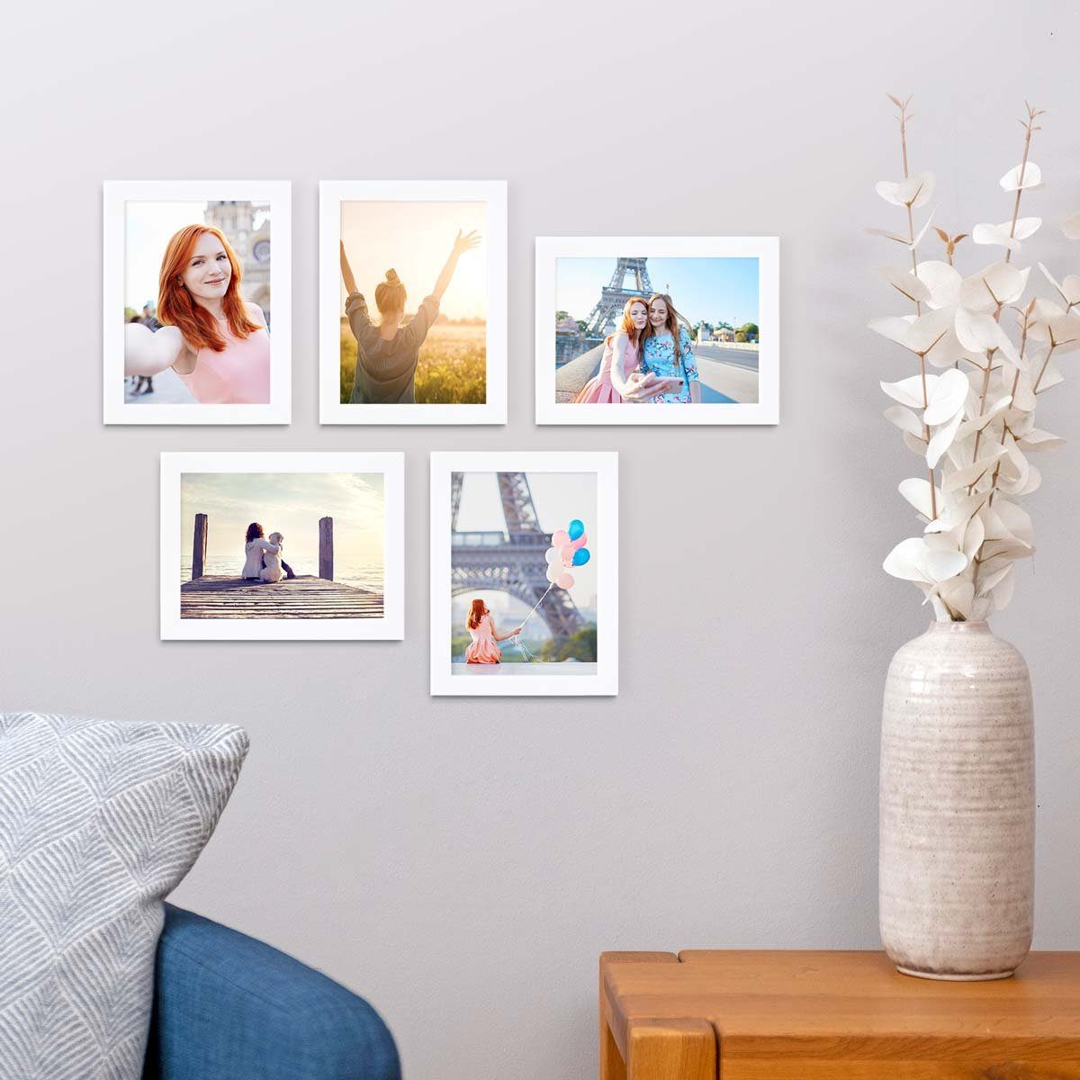 PHOTOLINI Bilderrahmen 5er Set breite Rahmen, günstig online kaufen