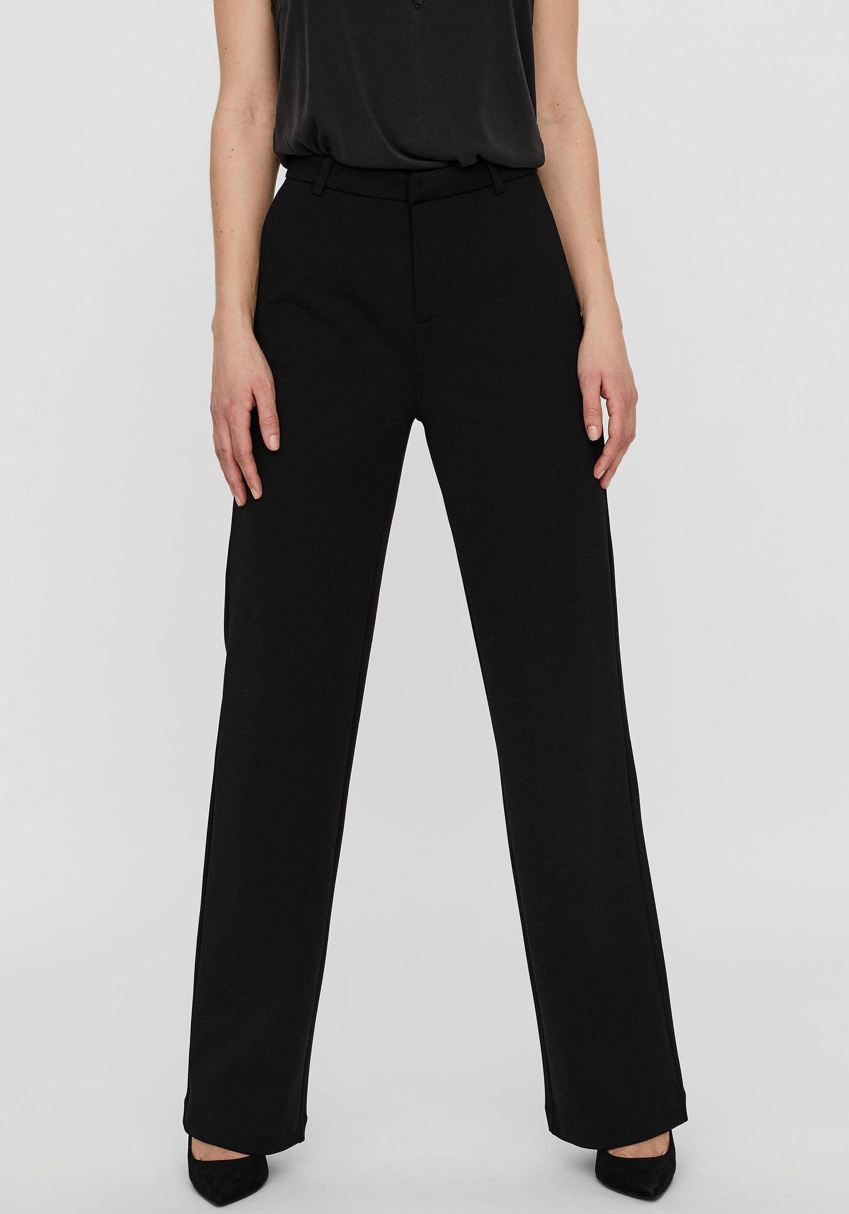 Vero Moda Anzughose VMZAMIRA MW SLIM STRAIGHT PANT NOOS mit Gürtelschlaufen günstig online kaufen