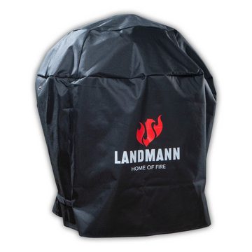 LANDMANN Grillabdeckhaube Wetterschutzhaube Premium 90x70x70cm, reißfest, atmungsaktiv, wasserdicht, kältebeständig, kein ausbleichen