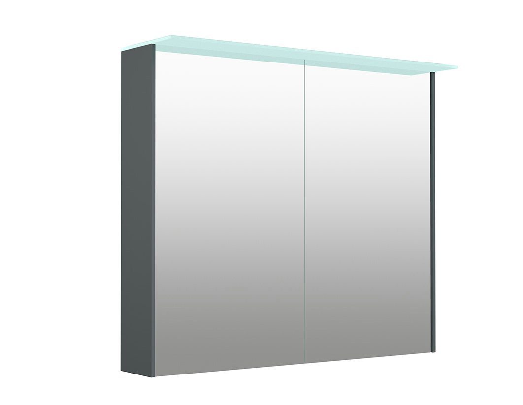 welltime Spiegelschrank D-Line Badmöbel, doppelseitig verspiegelt, mit  LED-Beleuchtung