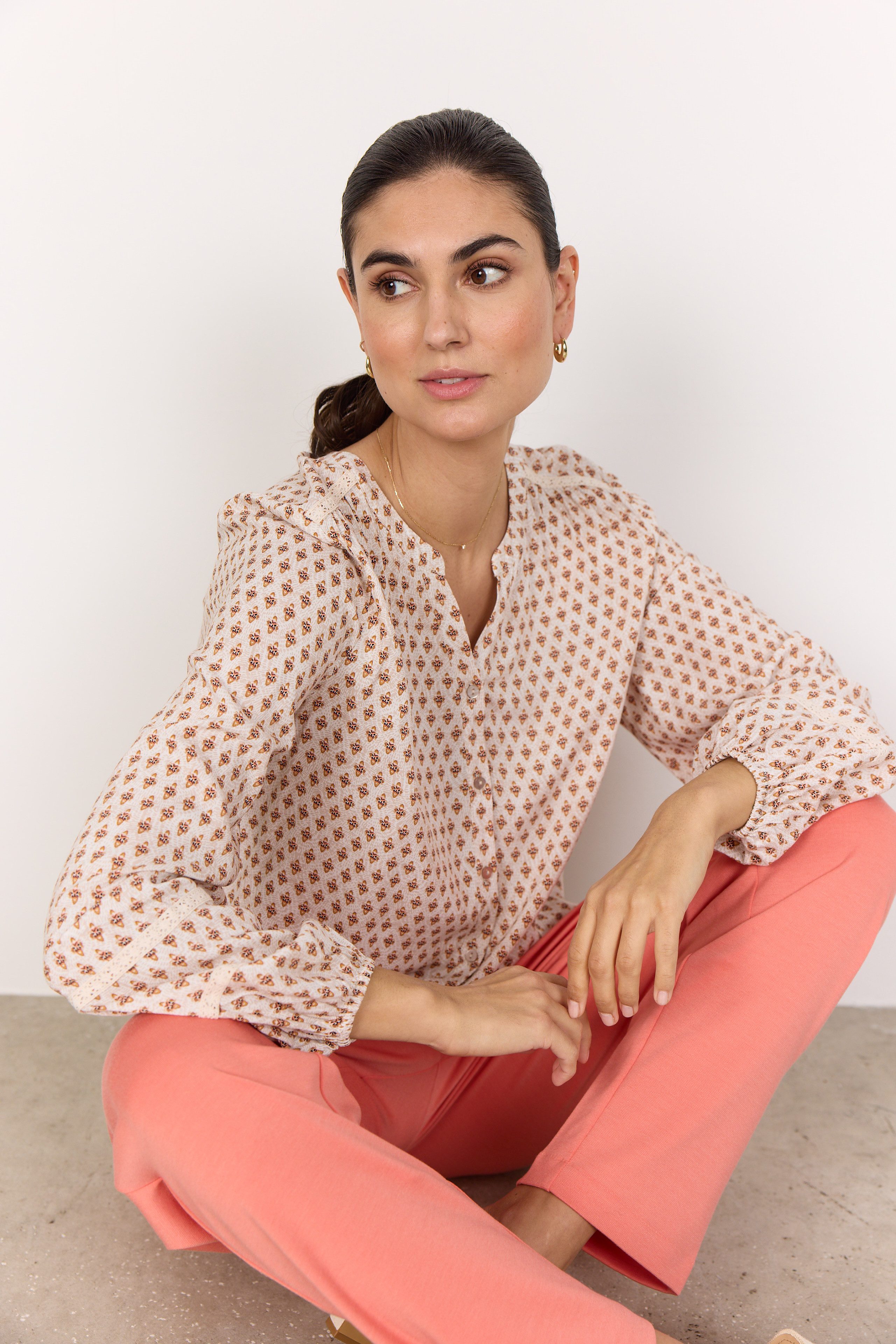 Klassische Bluse Soyaconcept Bluse SC-Pakize in Peach Pink
