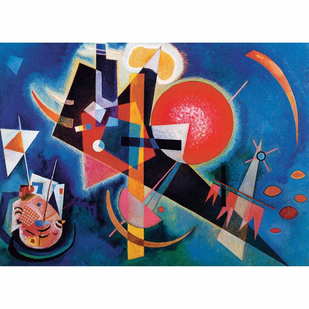 Puzzleteile EUROGRAPHICS 1000 Puzzle Blau Im Wassily von Kandinsky,