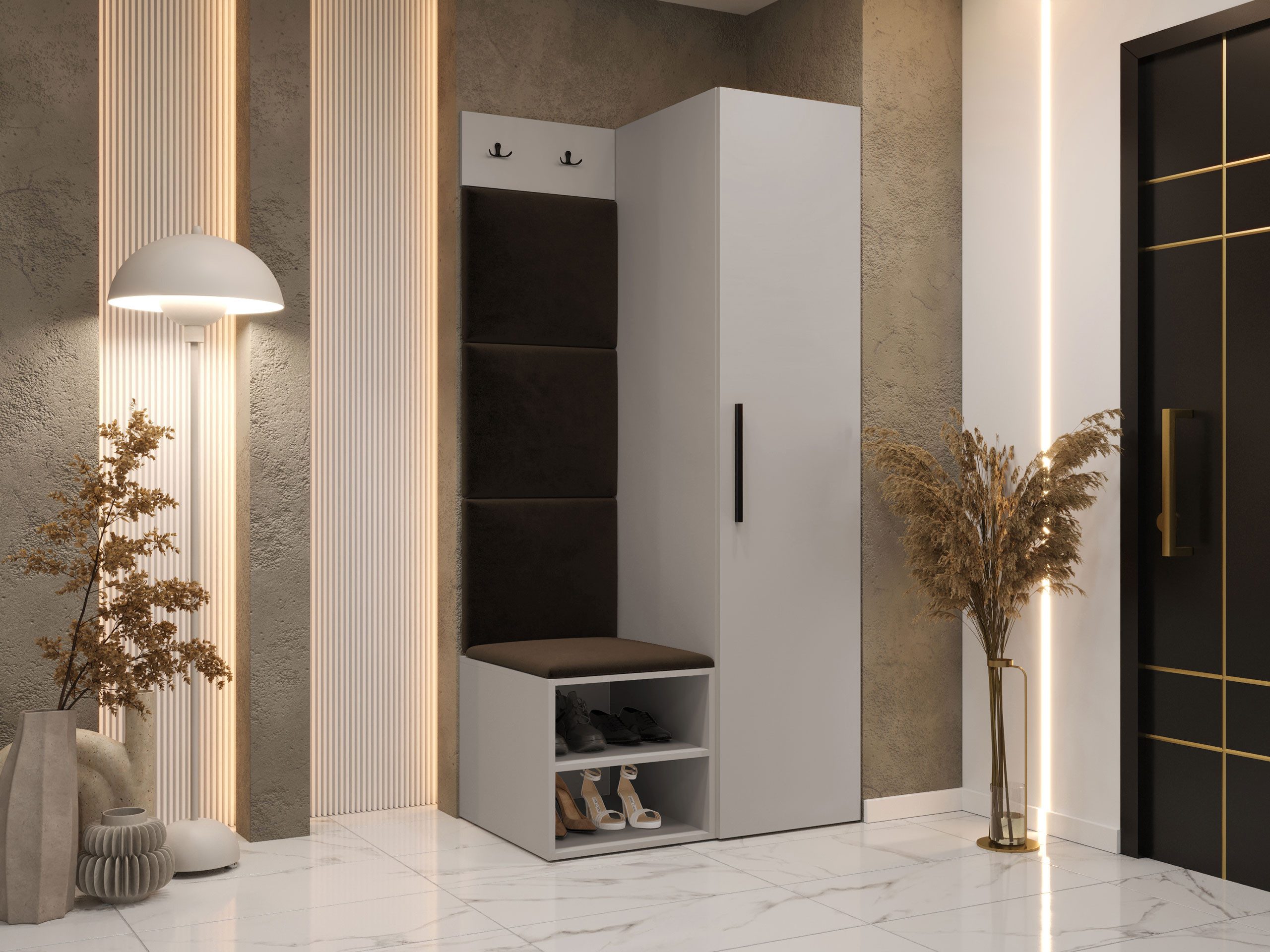 MIRJAN24 Garderoben-Set Medi III, (Drehtürenschrank, Schuhschrank, günstig online kaufen