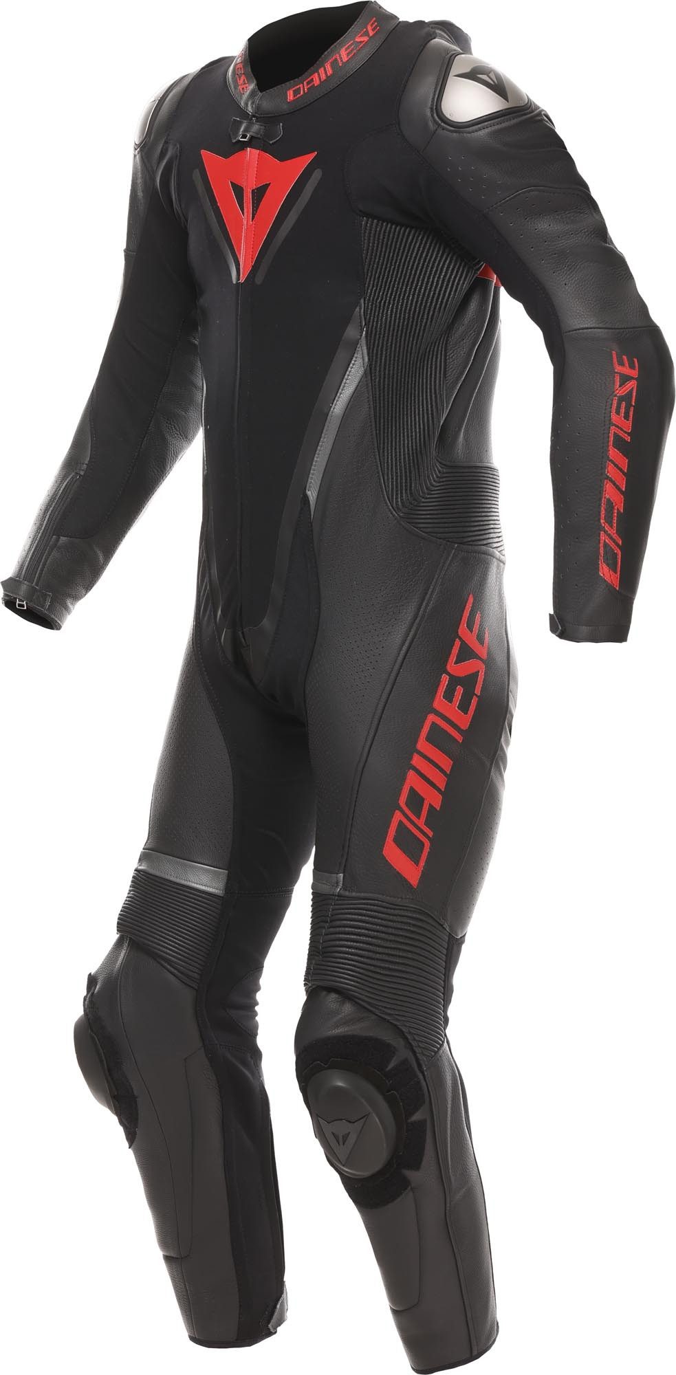 Dainese Motorradkombi Demon Sprint perforierte 1-Teiler Motorrad Lederkombi Ellenbogenprotektoren enthalten,Hüftprotektoren enthalten,mit Höc