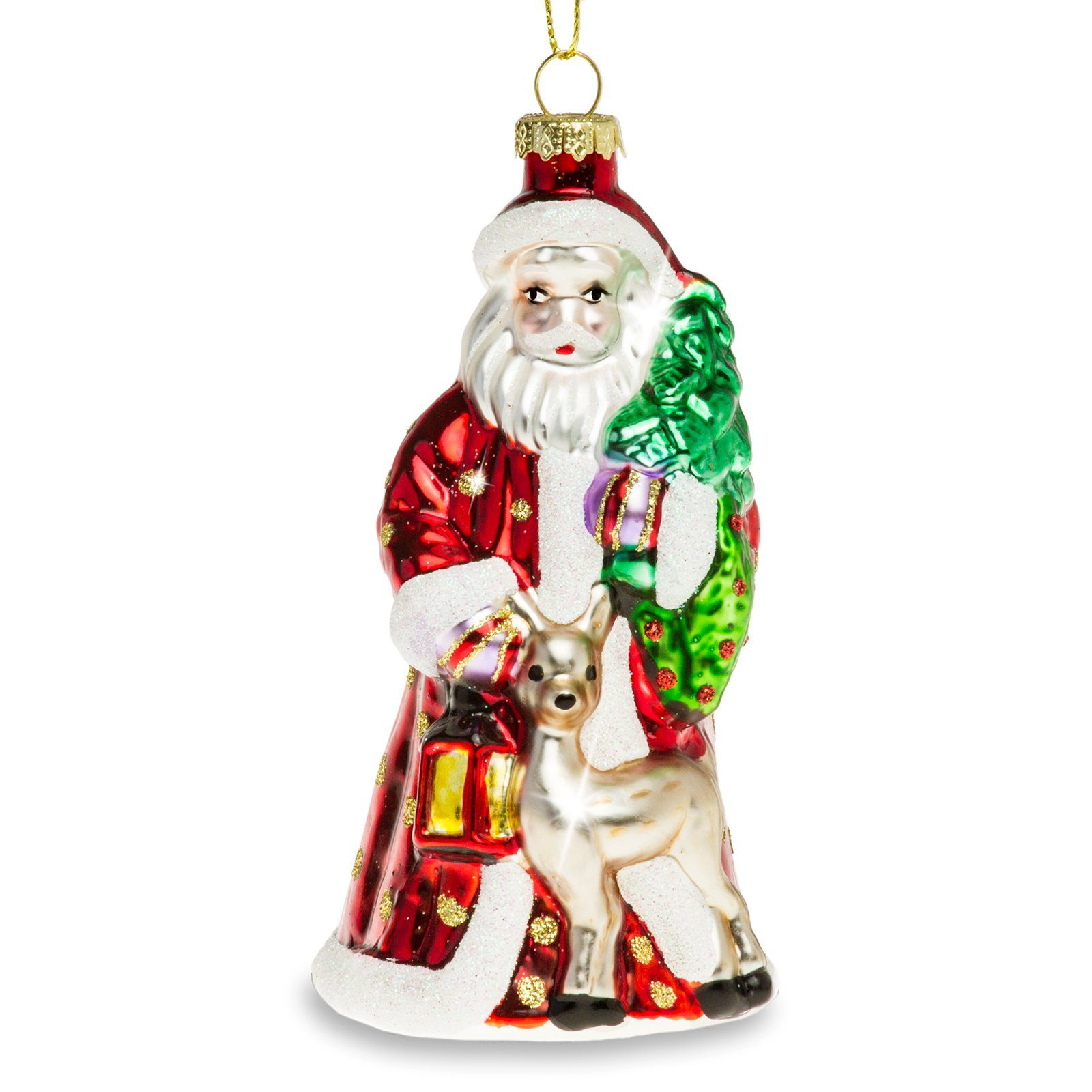 SIKORA Christbaumschmuck »SIKORA BS440 Weihnachtsmann Christbaumschmuck  Glas Figur Weihnachtsbaum Anhänger« online kaufen | OTTO
