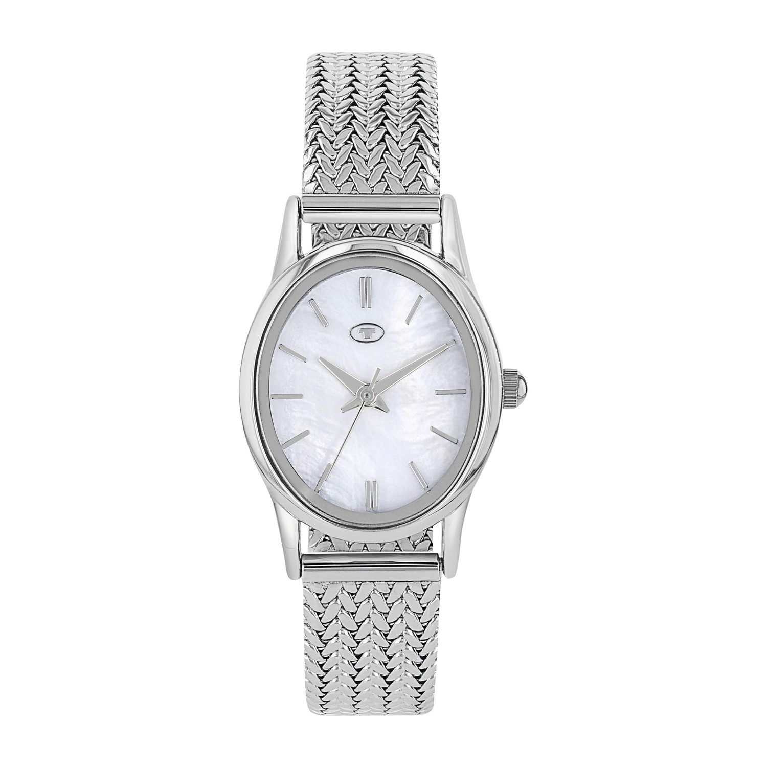 TOM TAILOR Quarzuhr 2100497, Armbanduhr, Damenuhr, Edelstahlarmband, analog