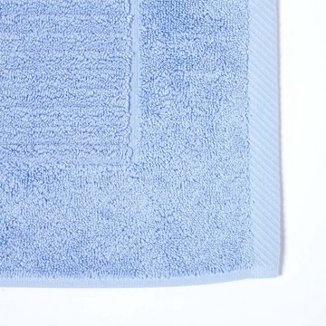Badematte Imperial Badematte 100% Baumwolle, hellblau Homescapes, Höhe 30 mm