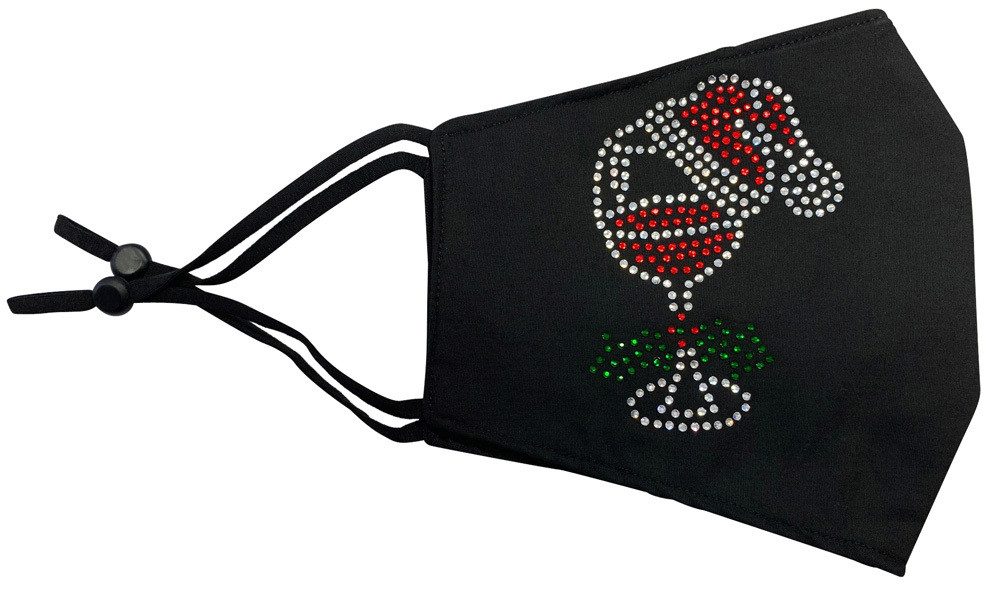 Trachtenland Verkleidungsmaske Weihnachtsmaske Mund Nase Stoffmaske Fashion Gesic