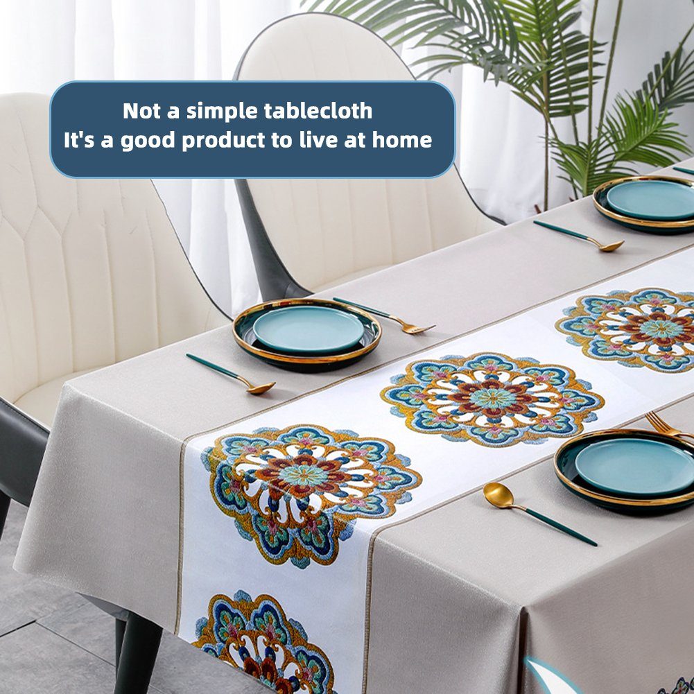 Blusmart Stil Druck Haushalt Tischdecke PVC Farbe Tischschonbezug Europäischen