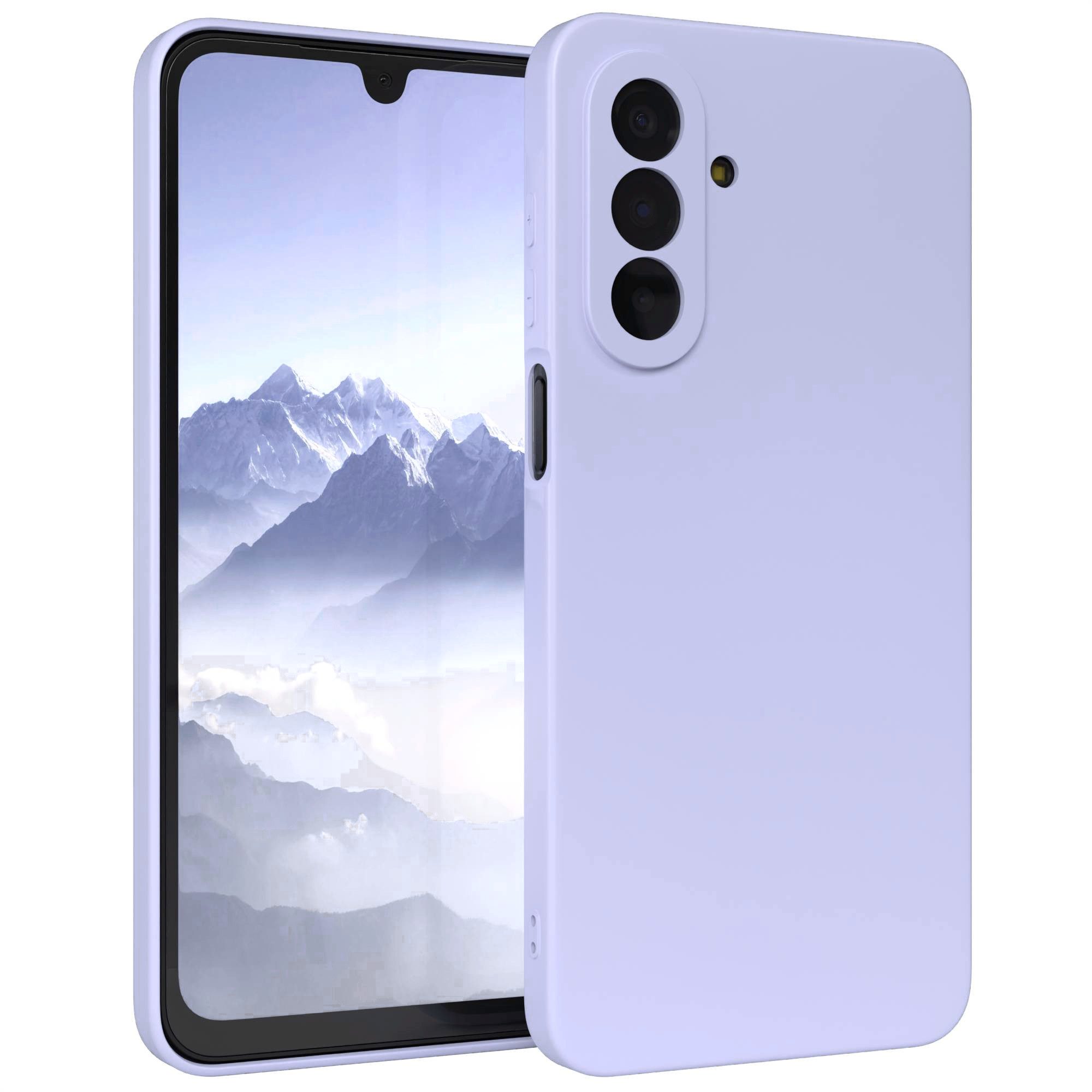 EAZY CASE Handyhülle TPU Hülle für Samsung Galaxy A17 6,7 Zoll, Silikonhülle stoßfest Smart Slimcover Case Dünn Blau Lila