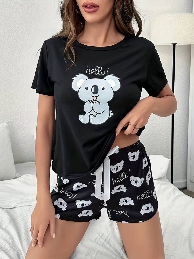Selef Creation Shorty Damen-Pyjama-Set mit Koala-Print günstig online kaufen