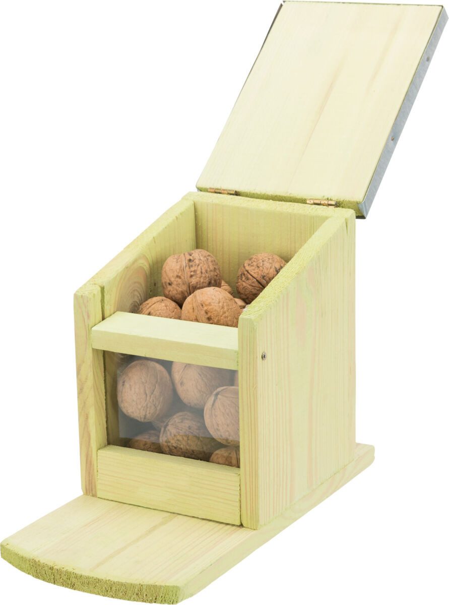 TRIXIE Futterspender Futterstation für Eichhörnchen - diverse - 12 × 18 × 24 cm