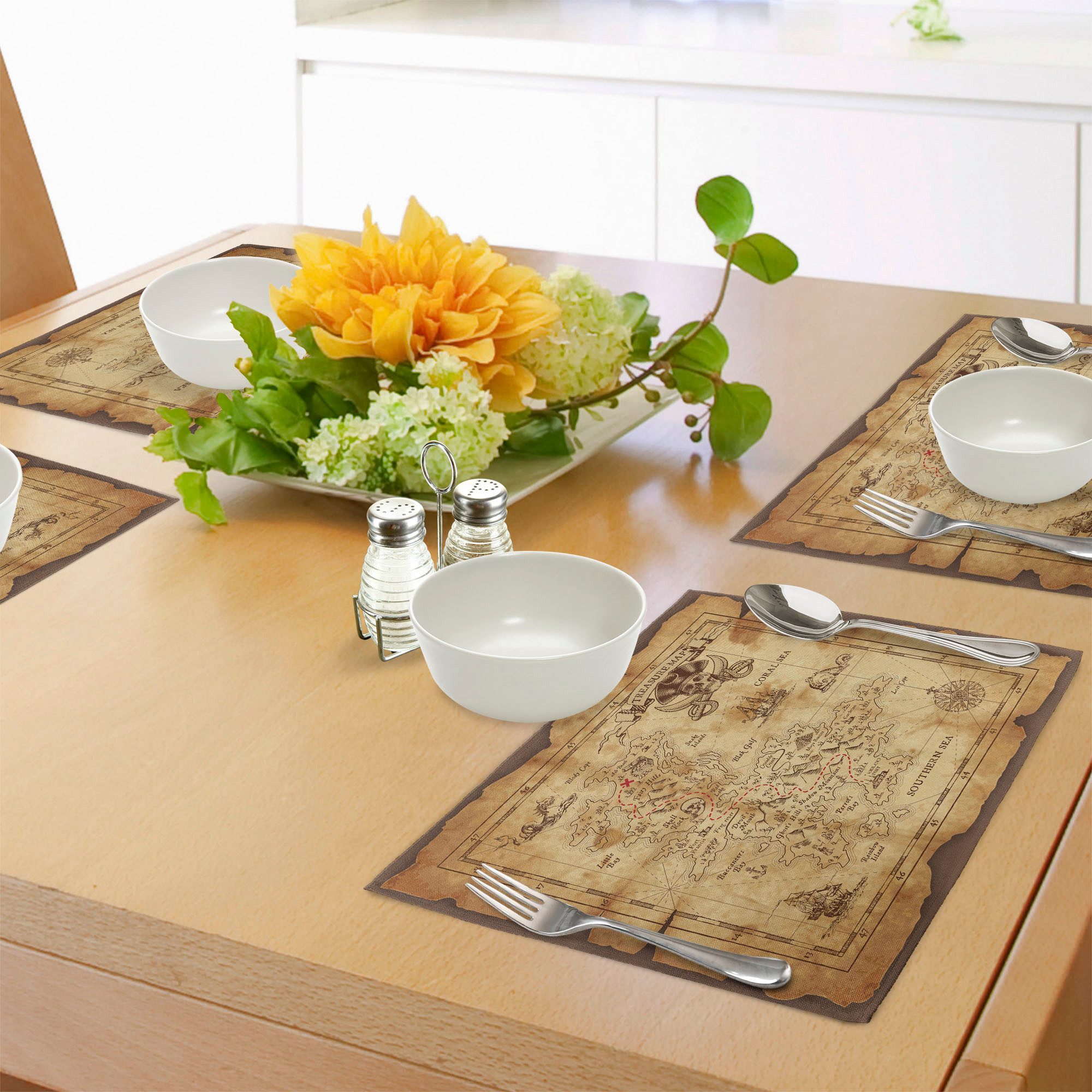 Abakuhaus Platzset Waschbare Stoff Esszimmer Küche günstig online kaufen