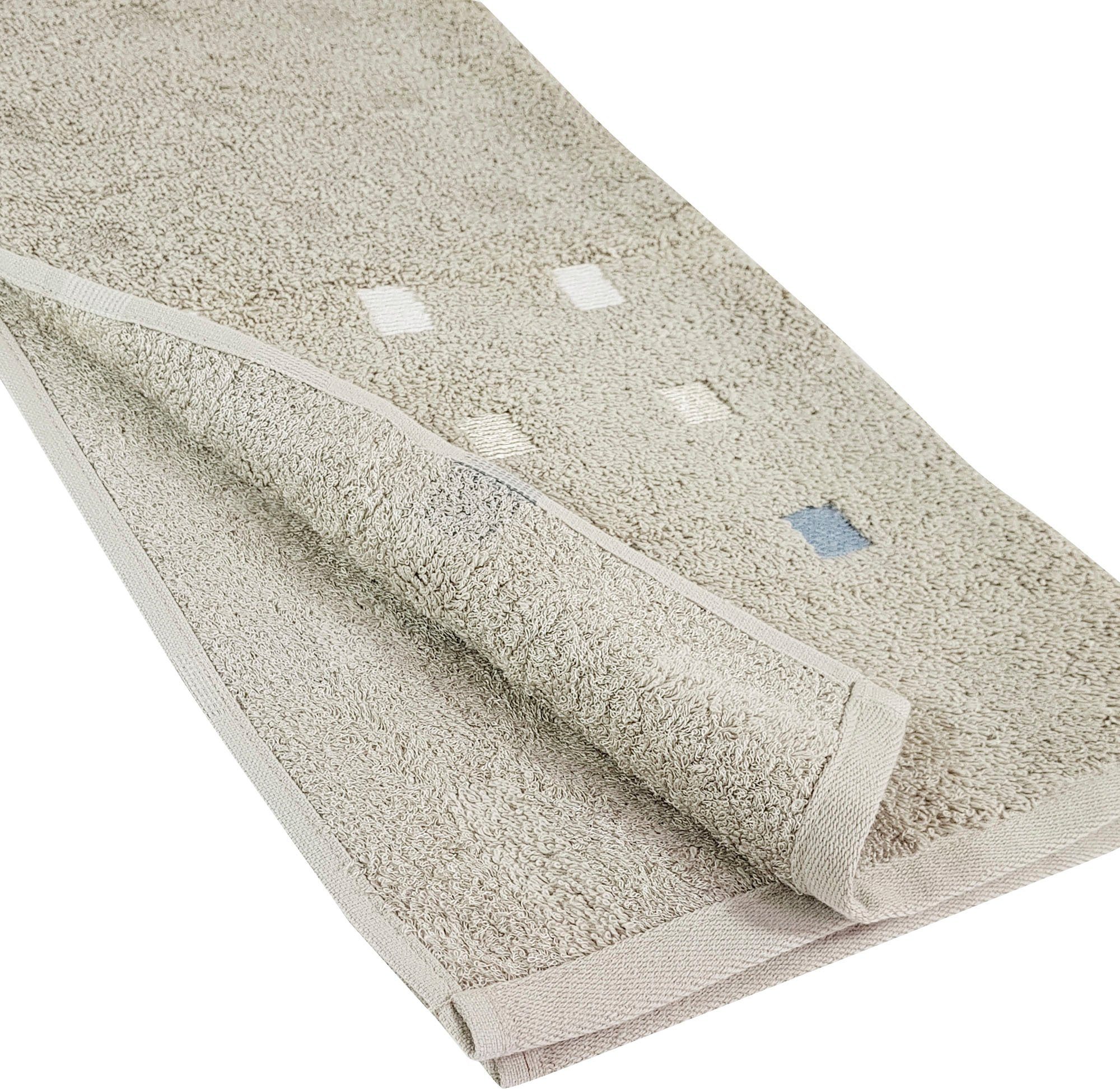 framsohn frottier Handtuch Set »Quattro«, (2 St., 2er Set Handtücher 50 x 1 günstig online kaufen