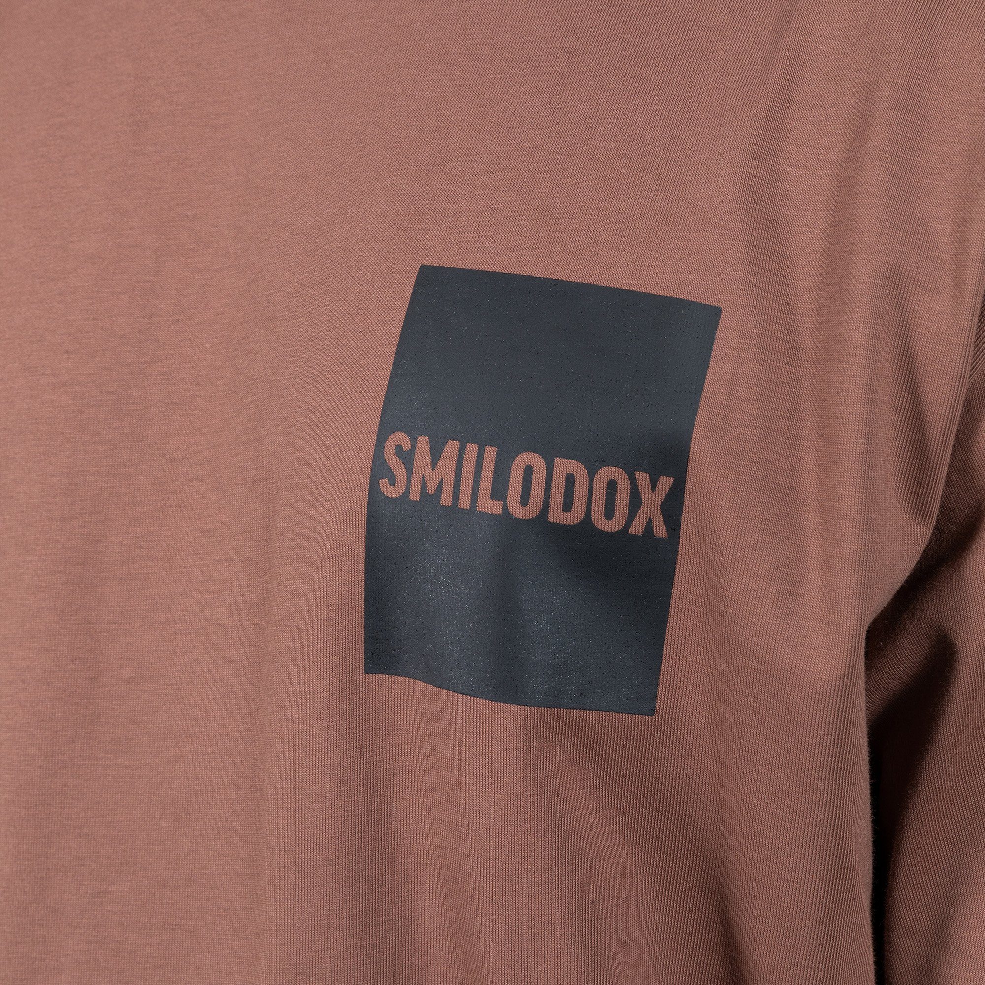 Joey Oversize, 100% Smilodox T-Shirt Baumwolle Braun