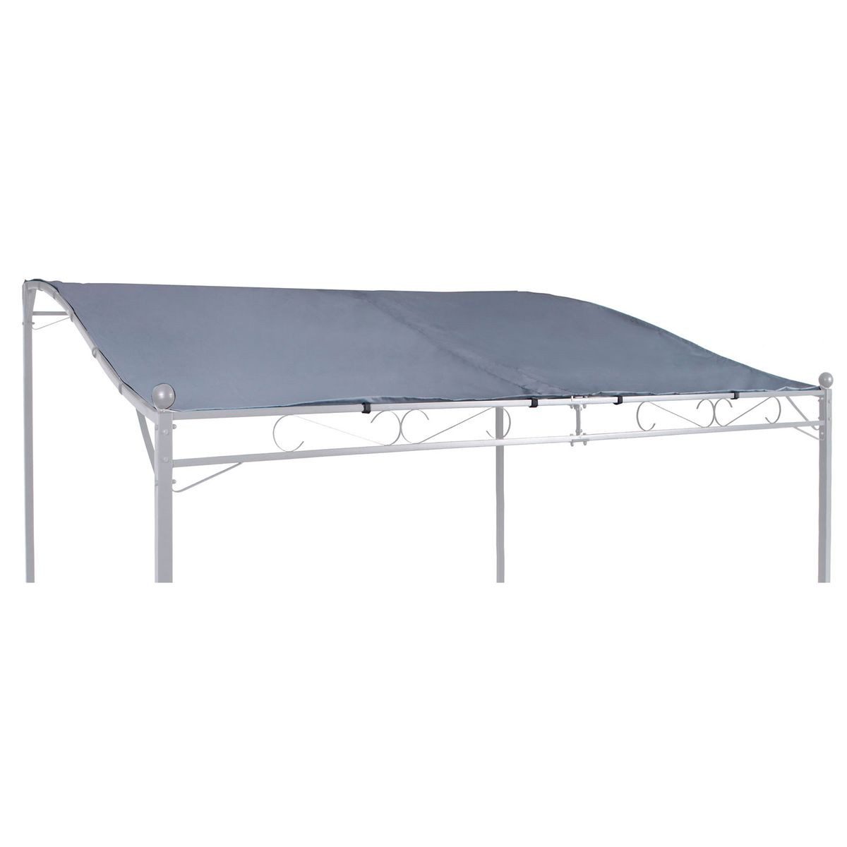 Linder Exclusiv GmbH Pavillon-Ersatzdach Ersatzdach für 2,5x3 m Anbaupavillon in creme oder grau PU beschichtet, mit Befestigungsbändern